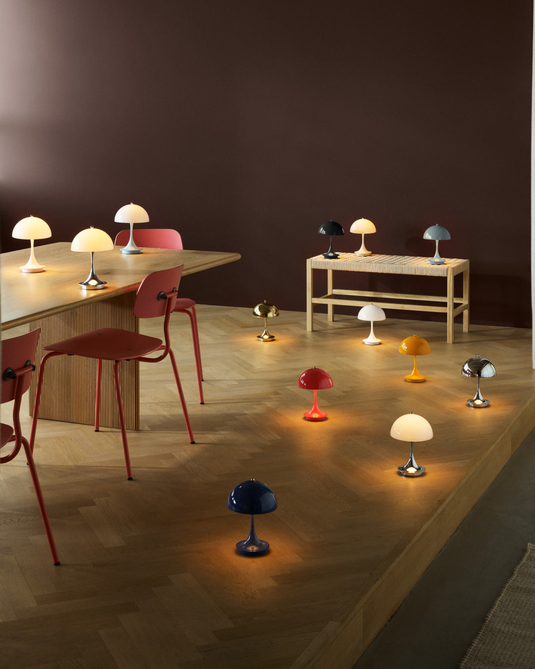 Tragbare Lampe PANTHELLA 160 orange