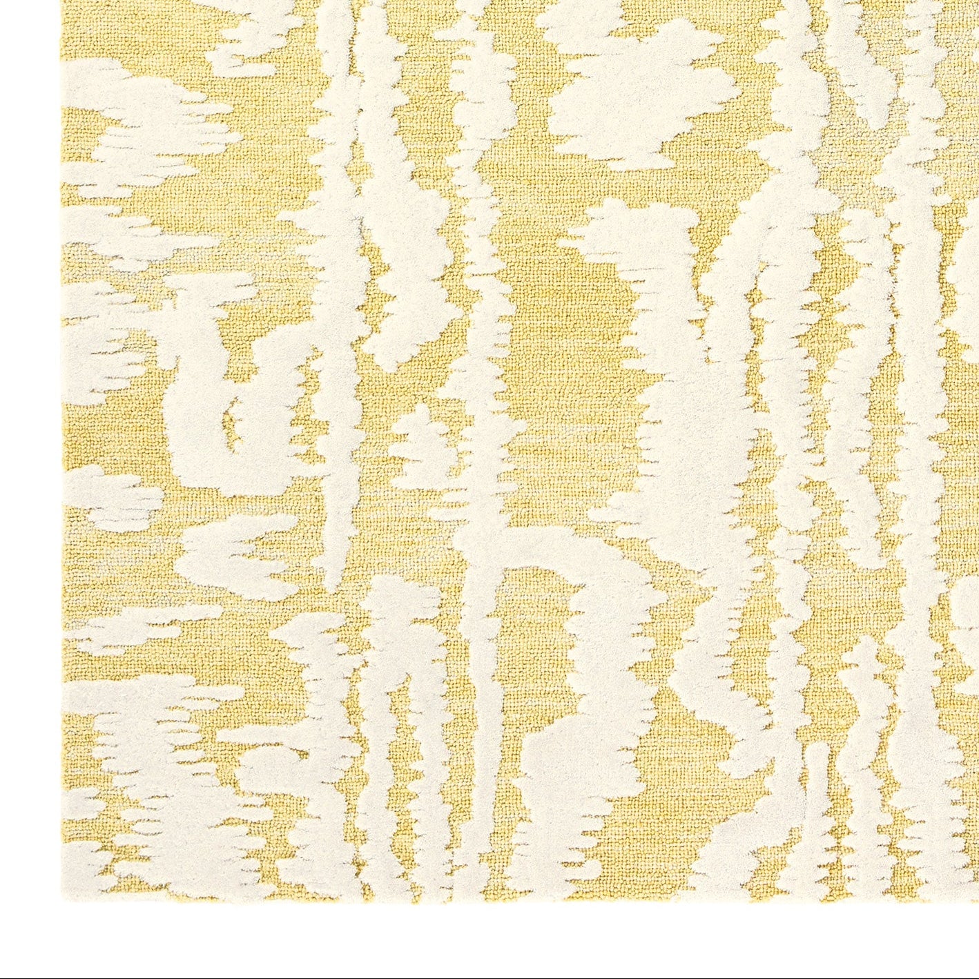 Vloerkleed WATERWAVE STRIPE geel met beige