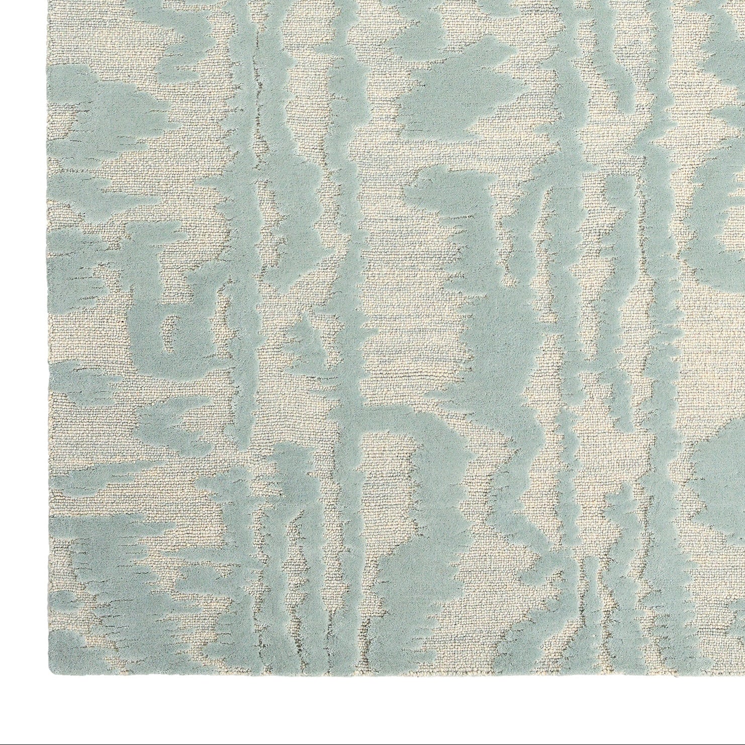 Teppich WATERWAVE STRIPE mintgrün mit beige