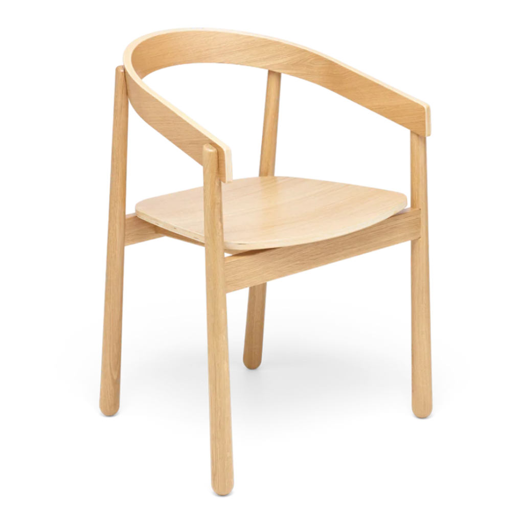 HOMERUN Chair in Light Oak Wood
