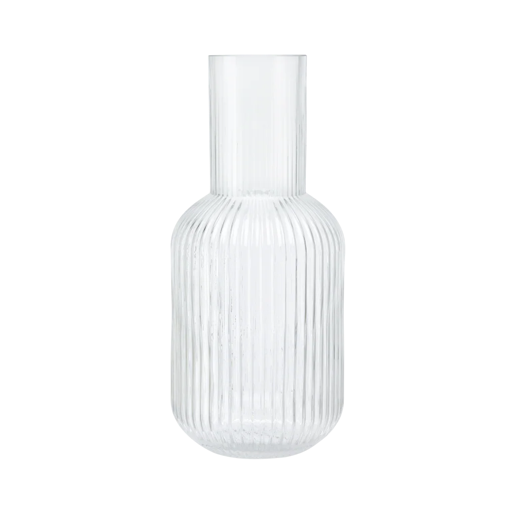 Vase OTIS aus strukturiertem Glas