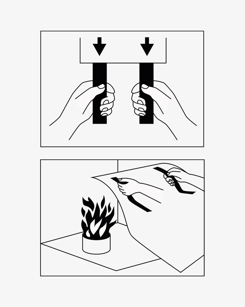 Feuerlöschdecke FIRE BLANKET schwarz