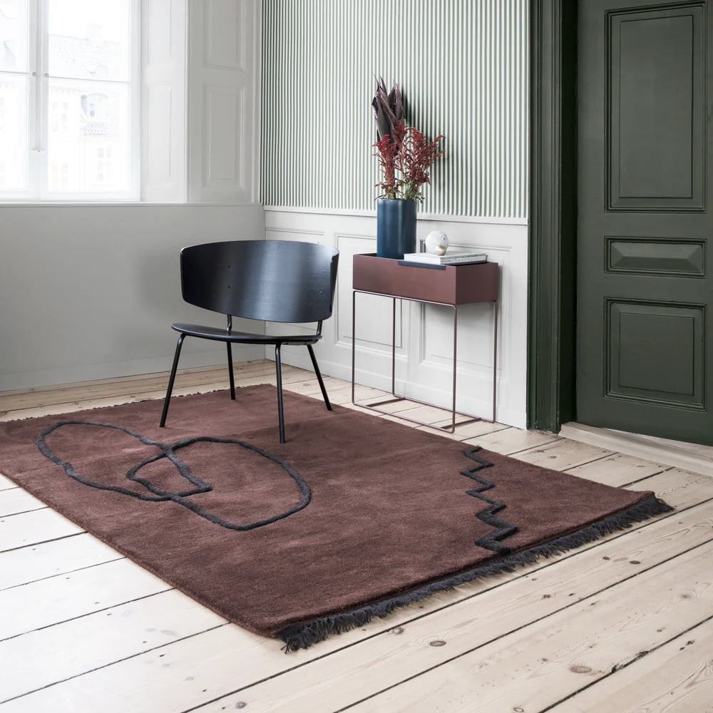 HERMAN LOUNGE Sessel schwarz