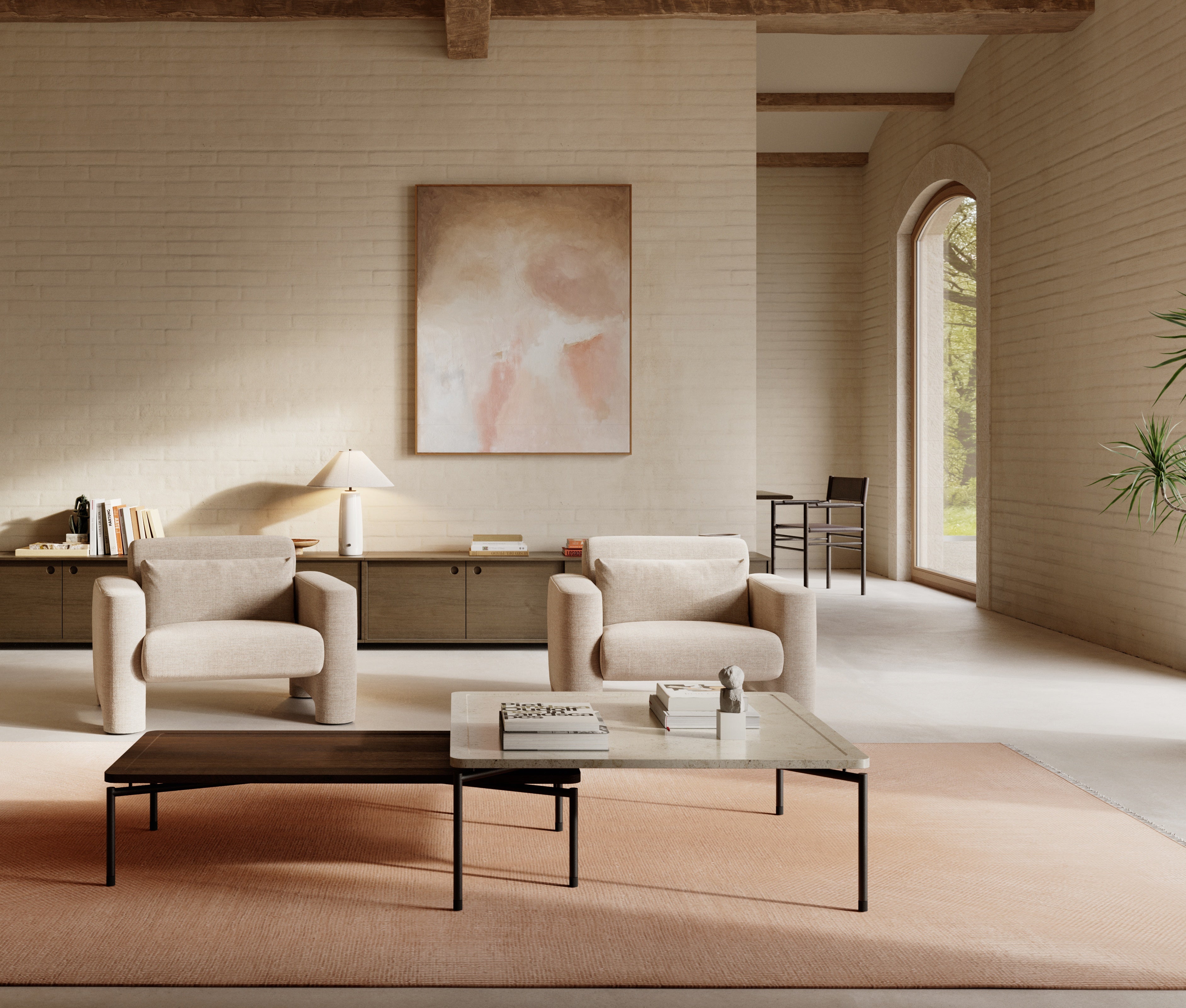 Rechteckiger Couchtisch DAPPLE Wapien Moleanos