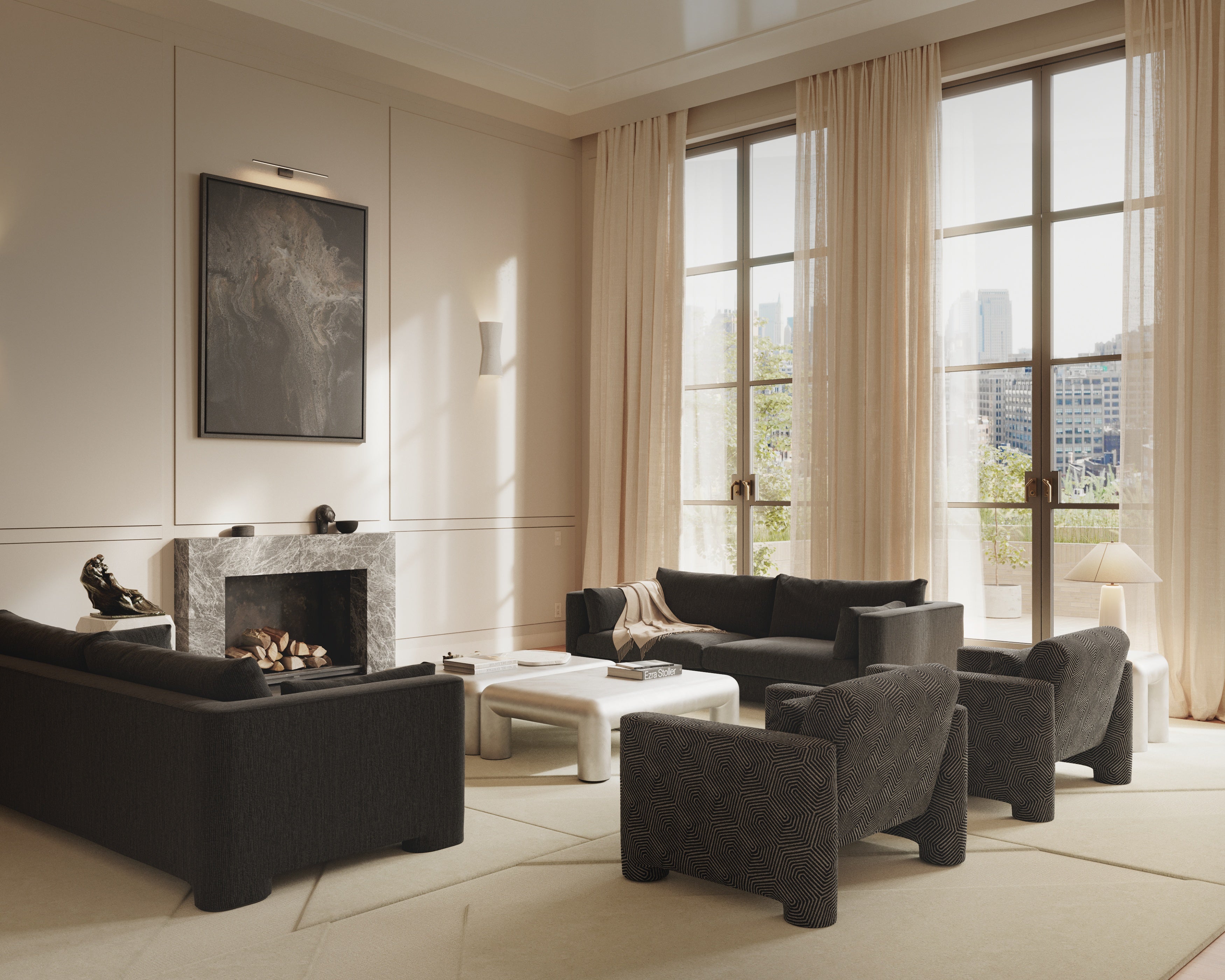 Upholstered ION Armchair