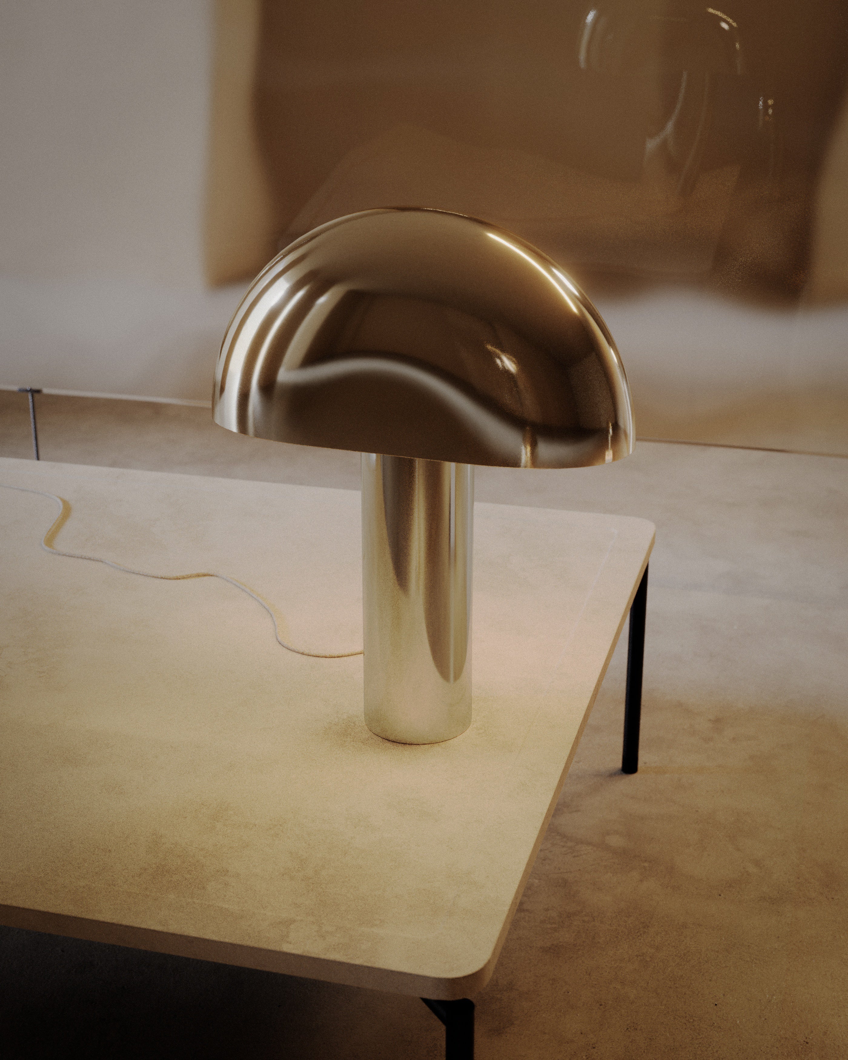 Aglow Table Lamp Nickel