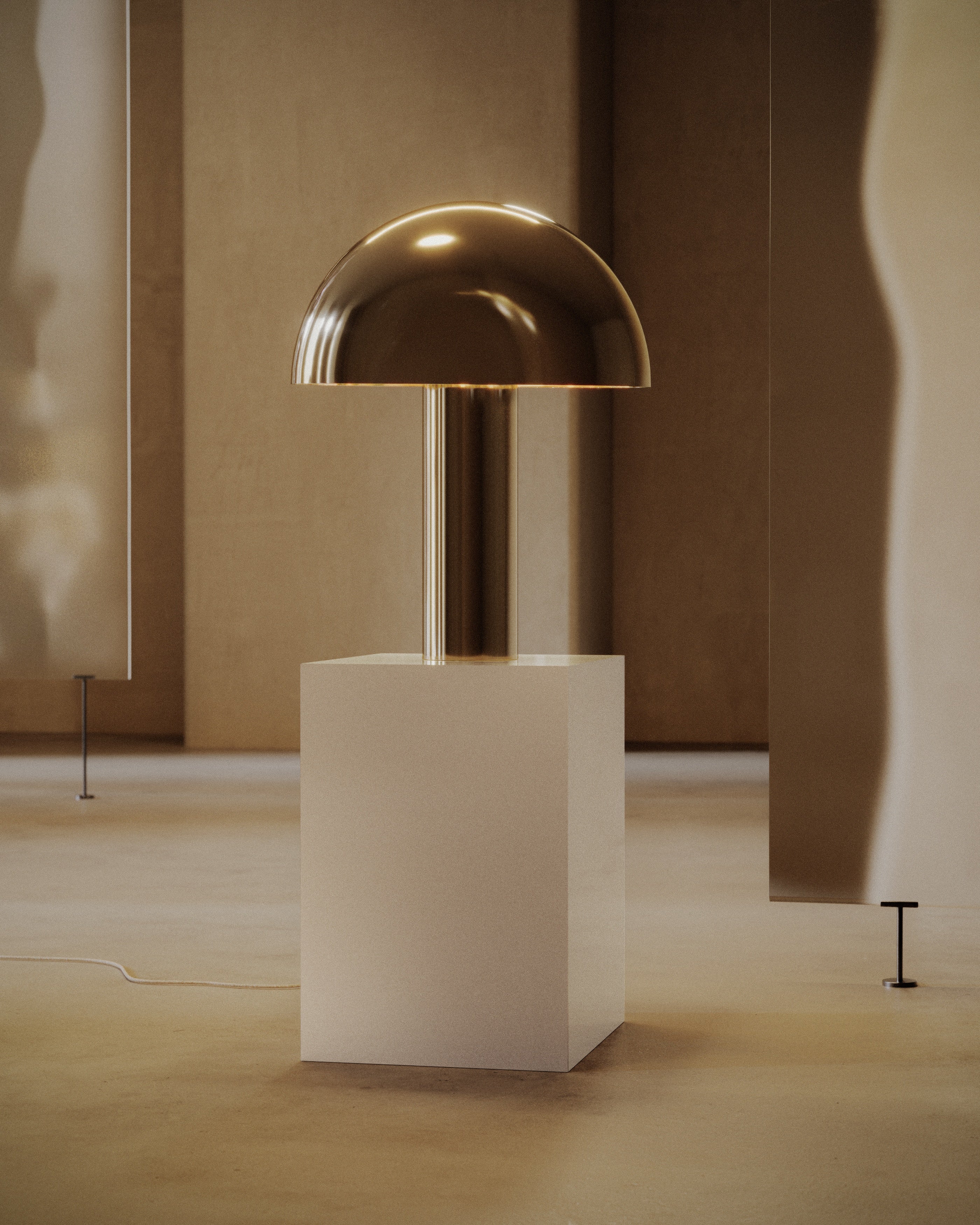 Aglow Table Lamp Nickel