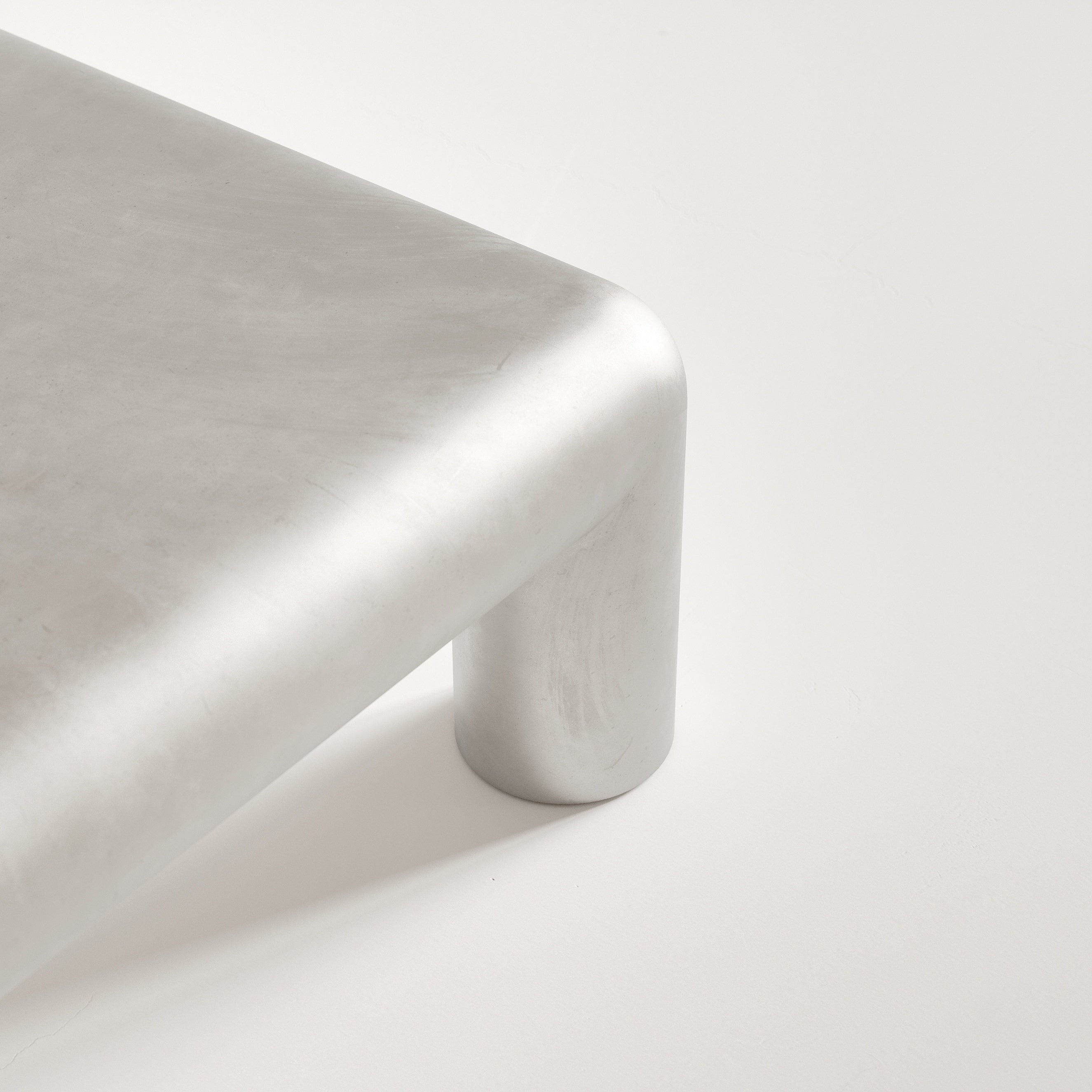 Rectangular coffee table CUBIO aluminum