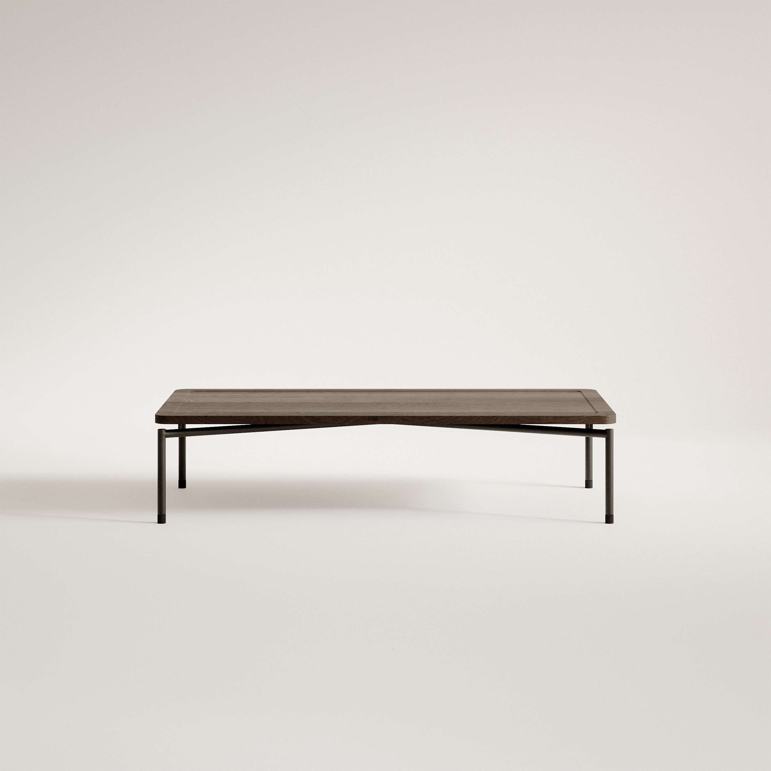 Rechthoekige salontafel DAPPLE eikenhout