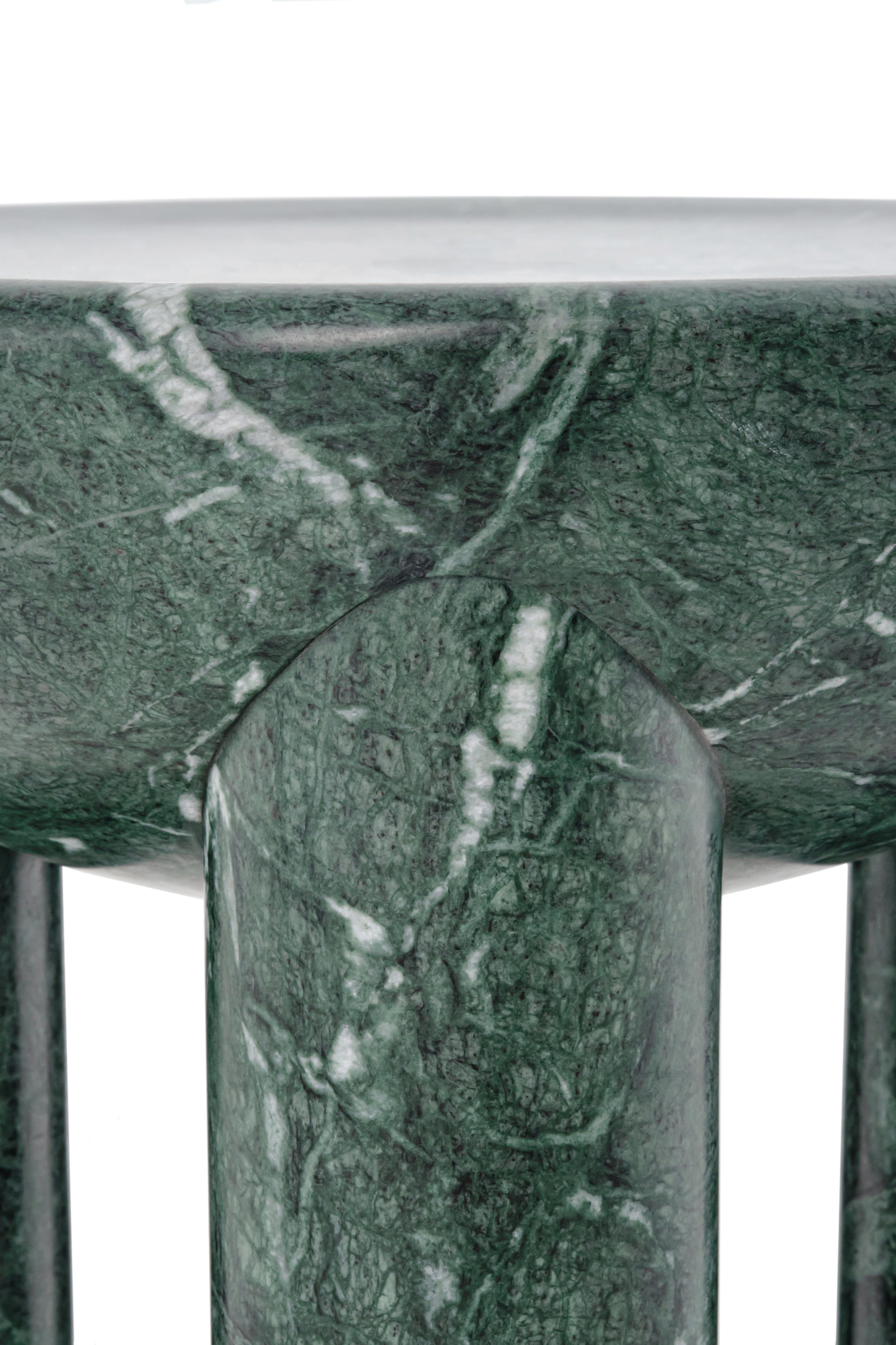 Koffietafel FREYJA 3 - GENUMMERDE EDITIE groene marmer