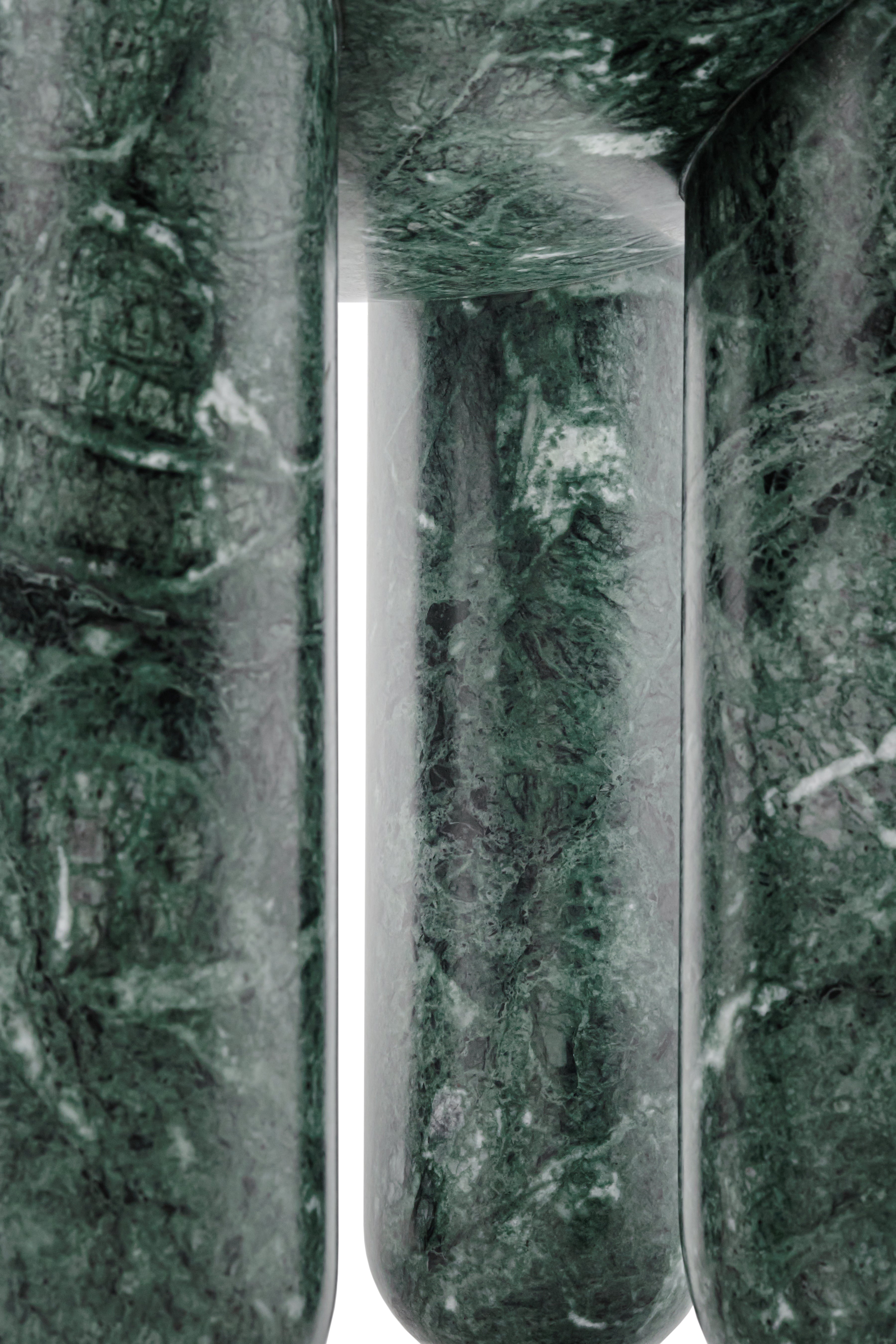 Koffietafel FREYJA 3 - GENUMMERDE EDITIE groene marmer