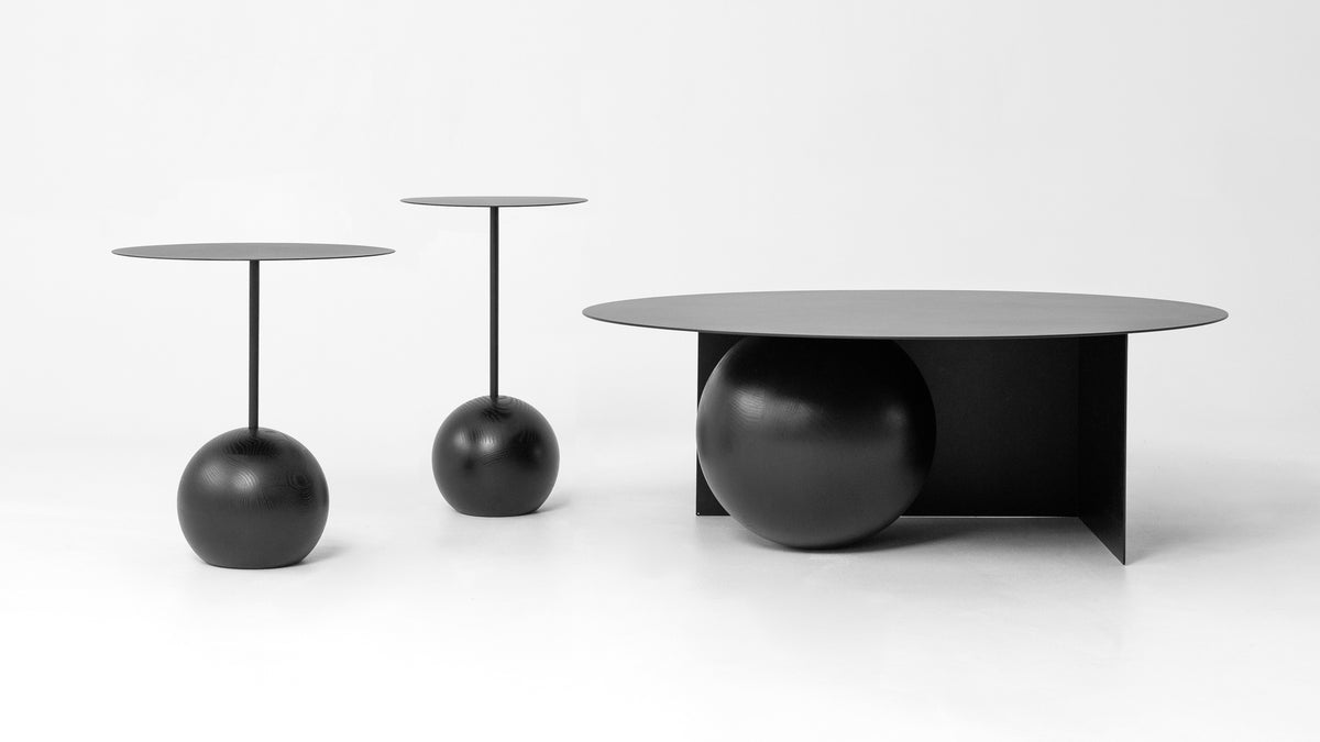 Koffietafel FUKU staal en hout