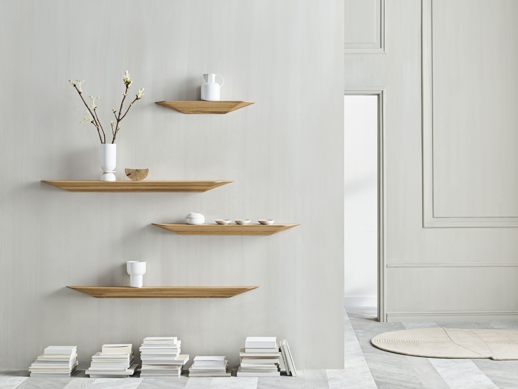 Plank FALKA gebleekt eikenhout