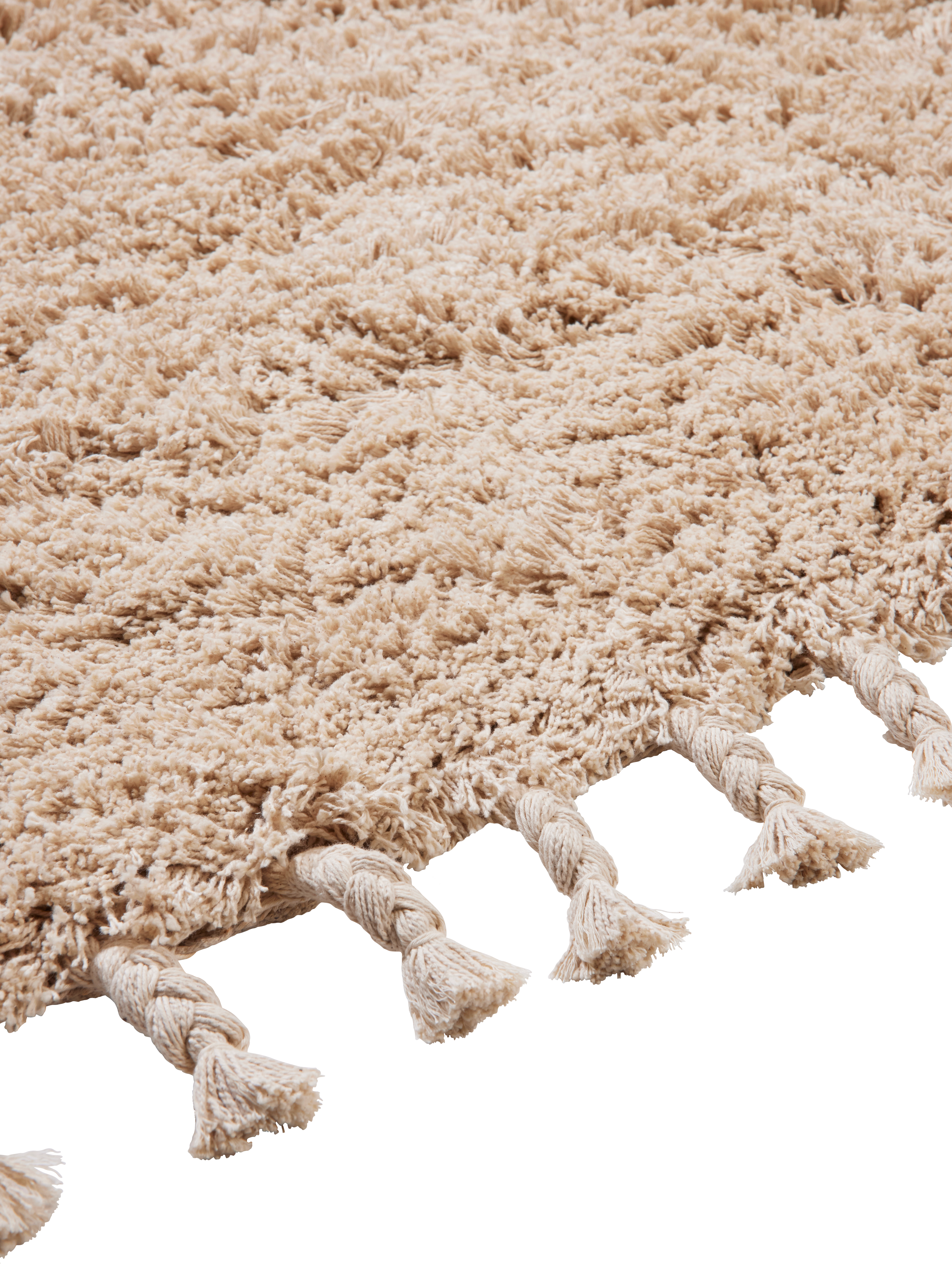 Teppich AMASS LANGHAAR beige mit langem Flor