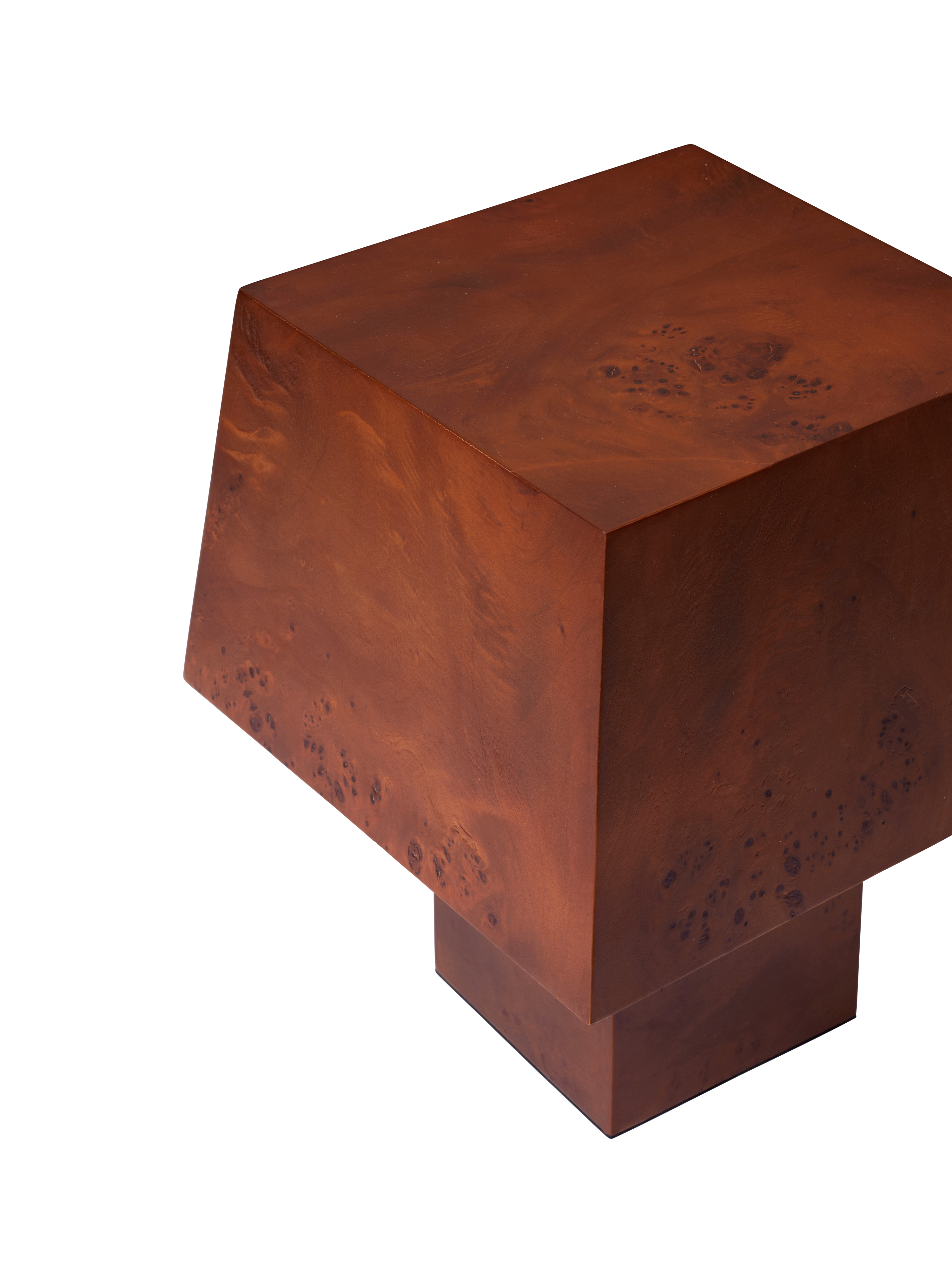 Tischlampe BURL dunkelbraun Furnier