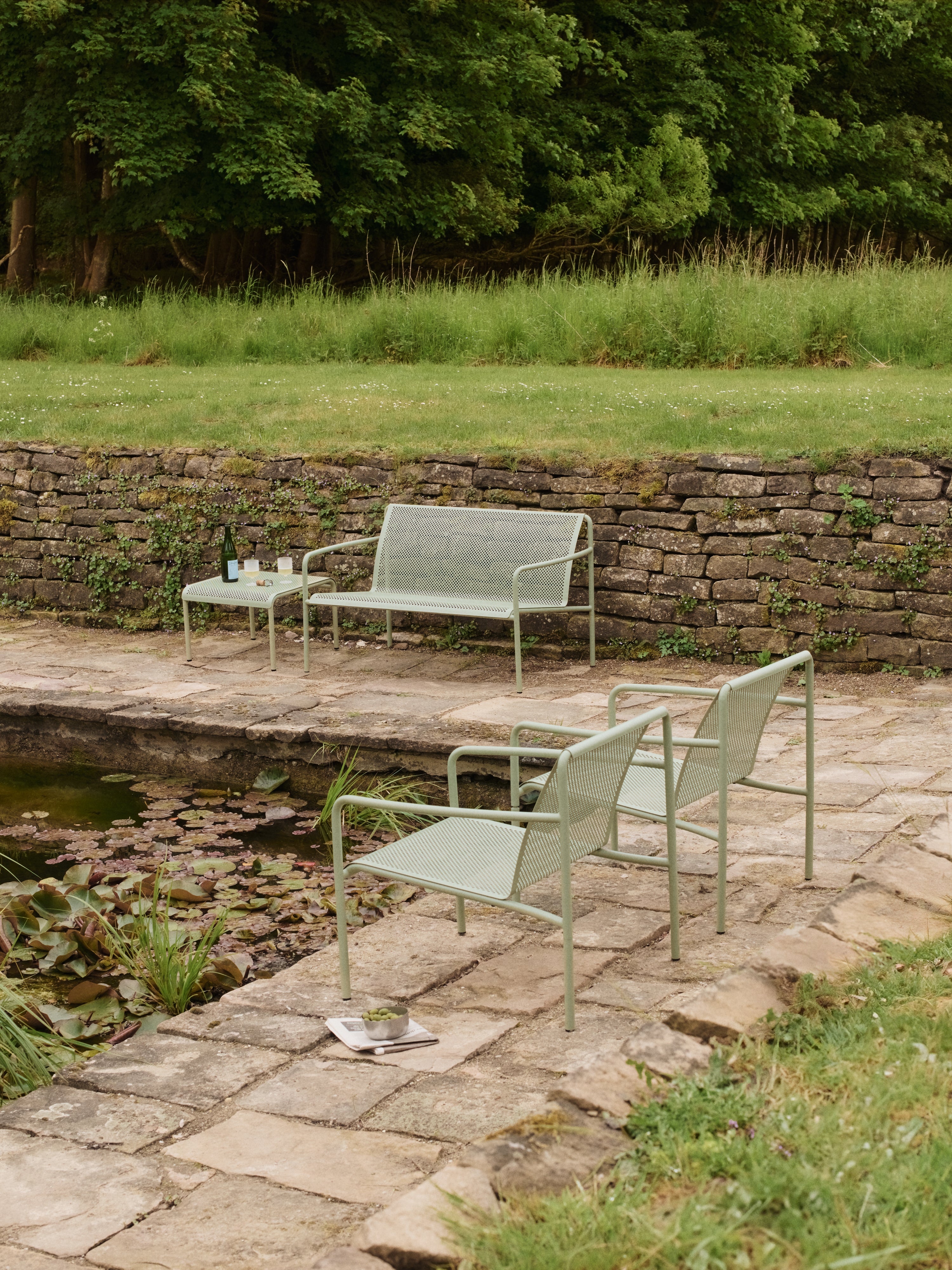 2-seater garden sofa DAPPLE matcha