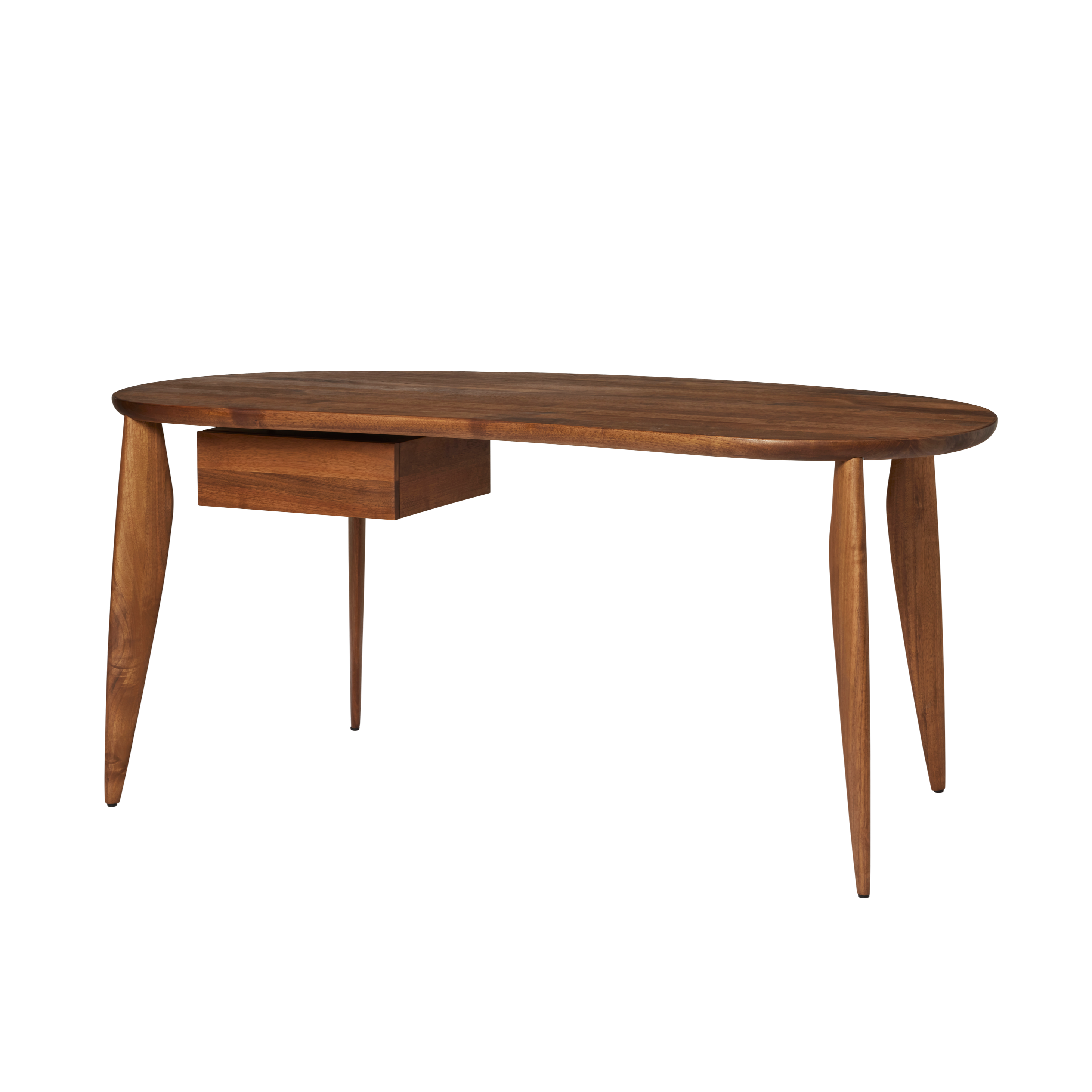 Desk with drawer FEVE walnut wood