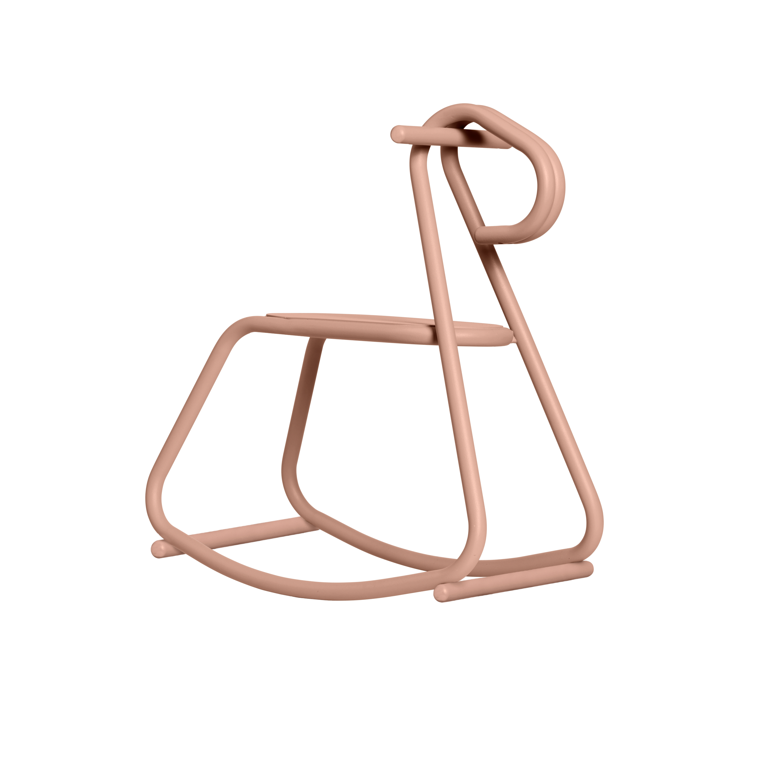 LUSSI pink rocking horse for children