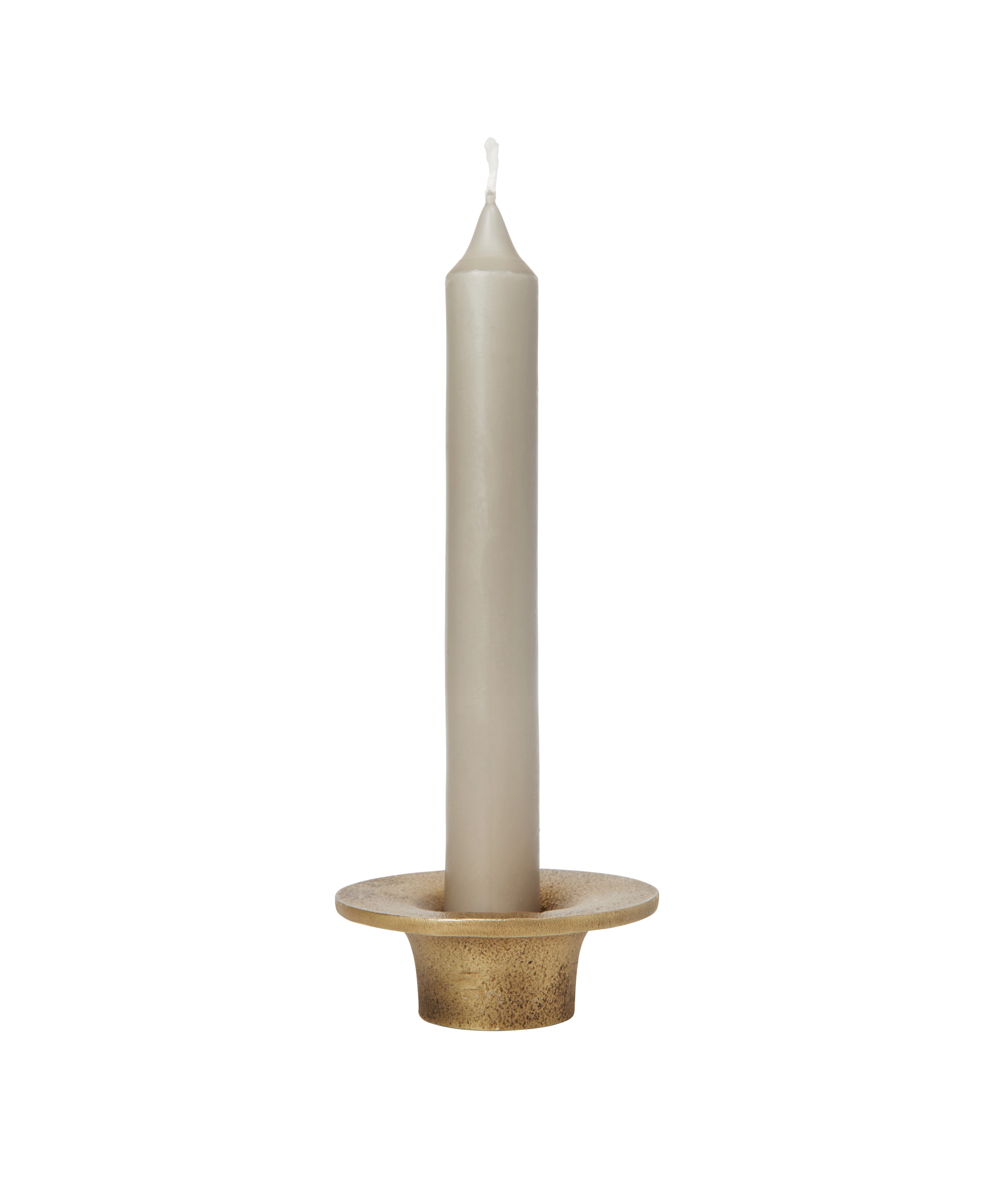 Kerzenhalter SOOTHE mit messingfarbener Oberfläche