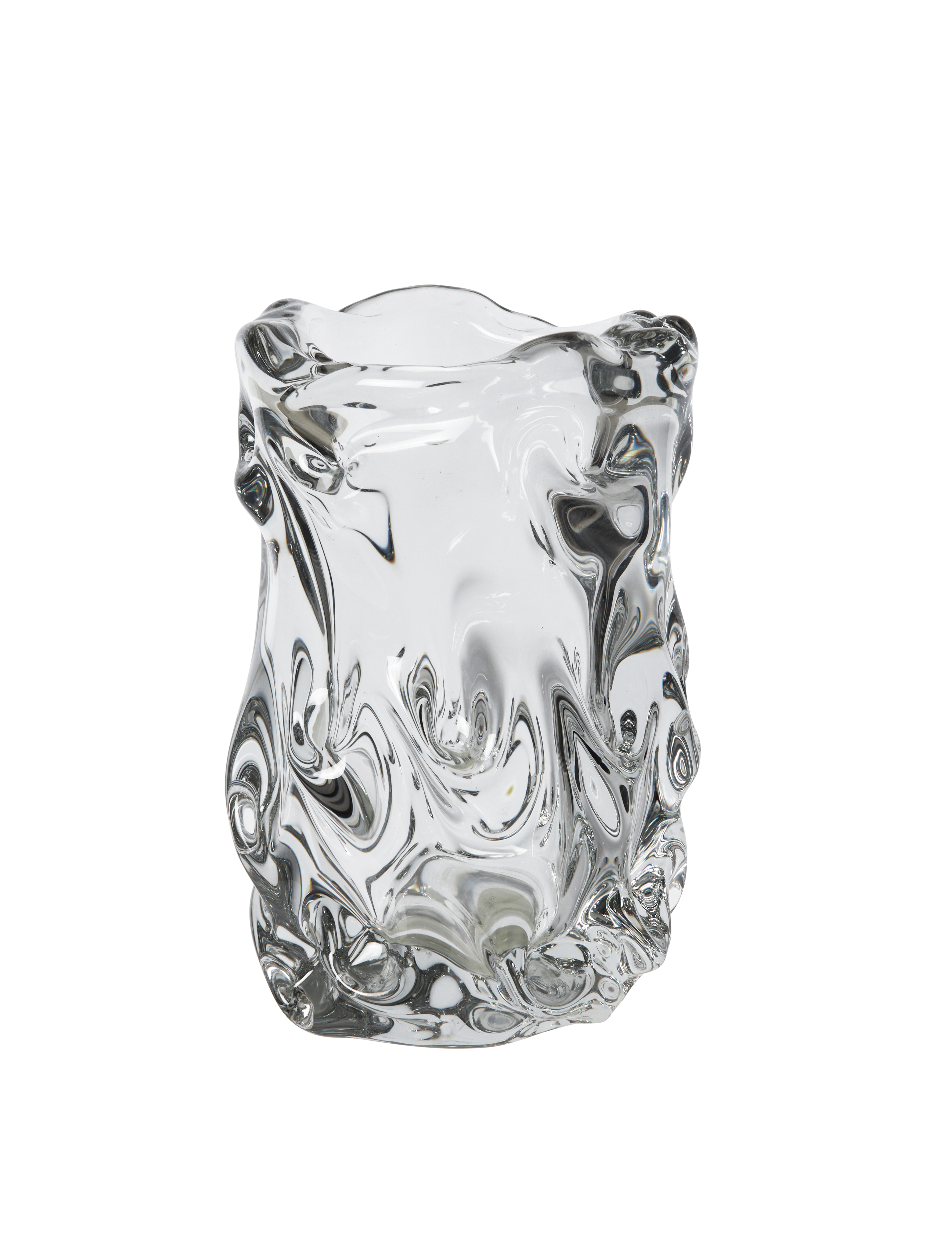 VIRELLE Vase aus mundgeblasenem Glas