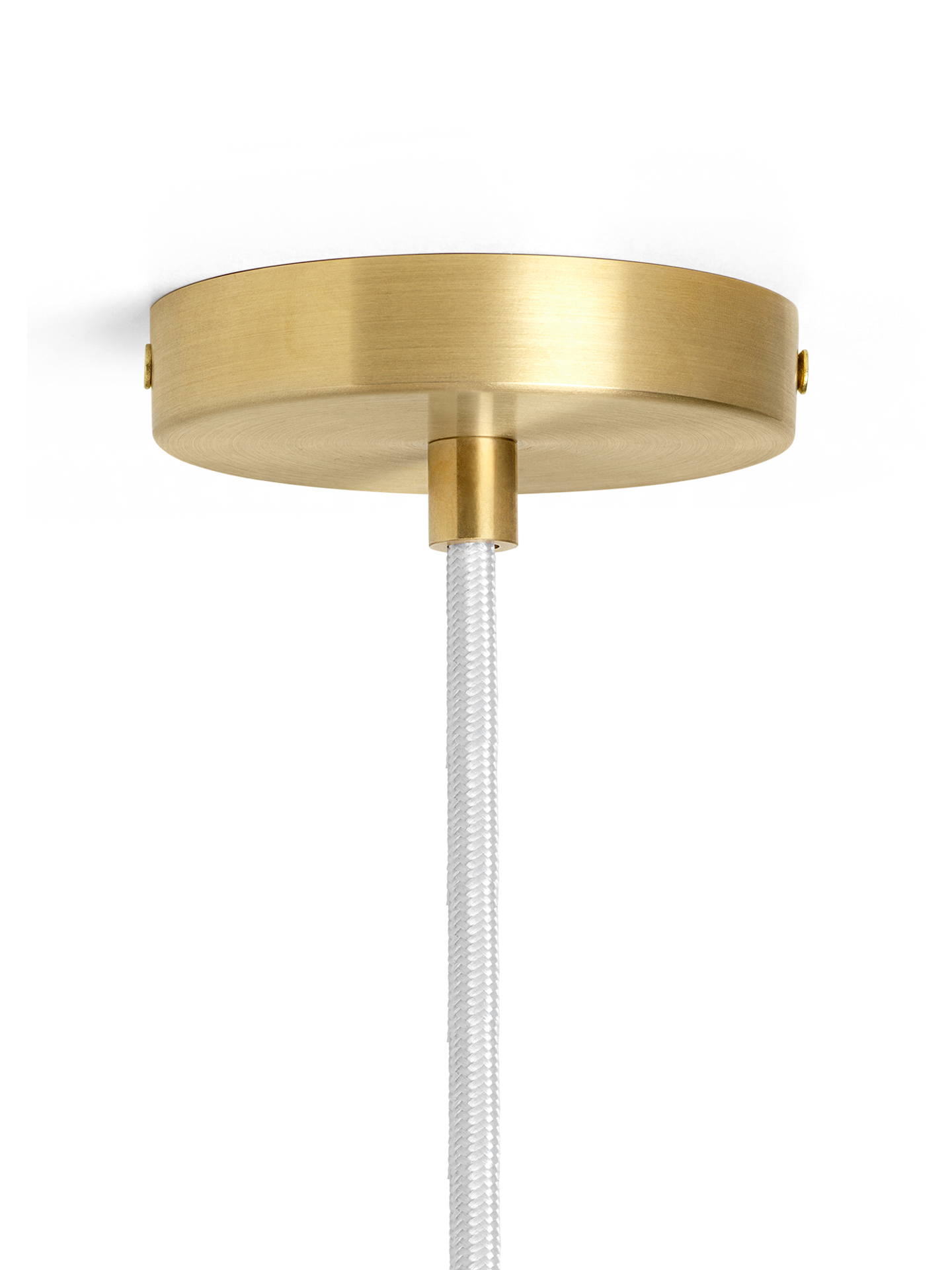 Hanglamp VUELTA wit met messing afwerking