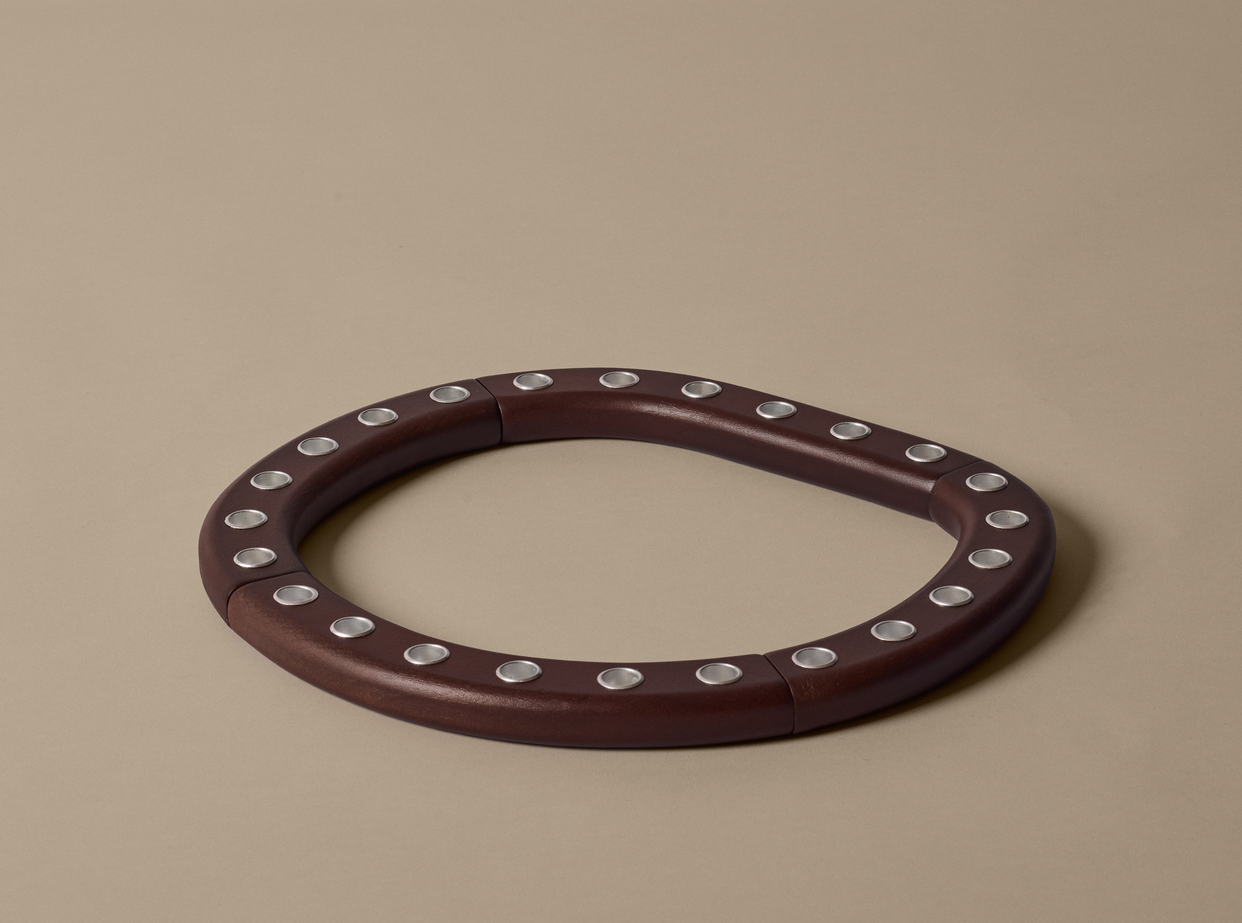 Kaarsenhouder ORI donkerbruin beukenhout