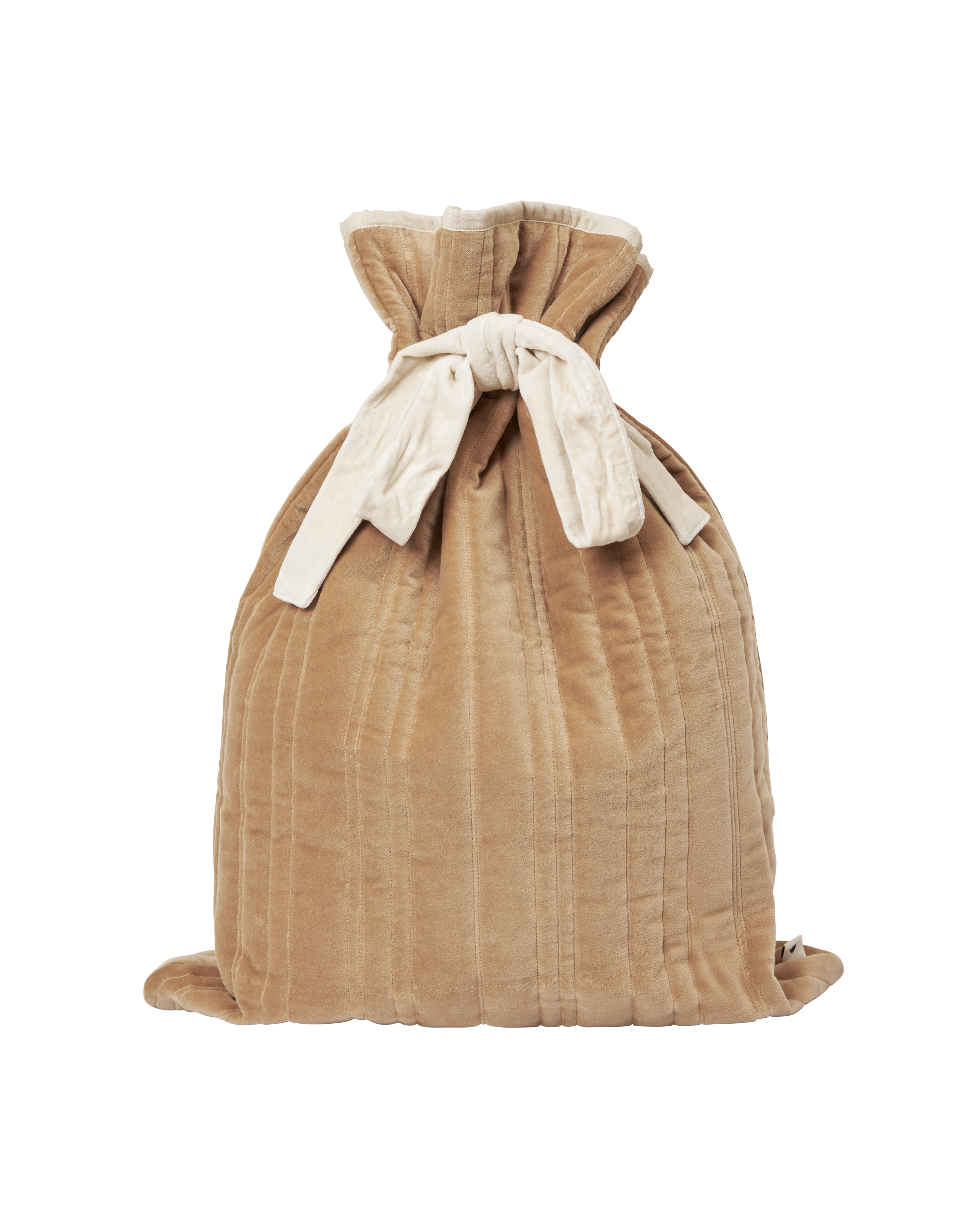 Cadeauzak VARI GEQUILTED ZAK bruin met wit