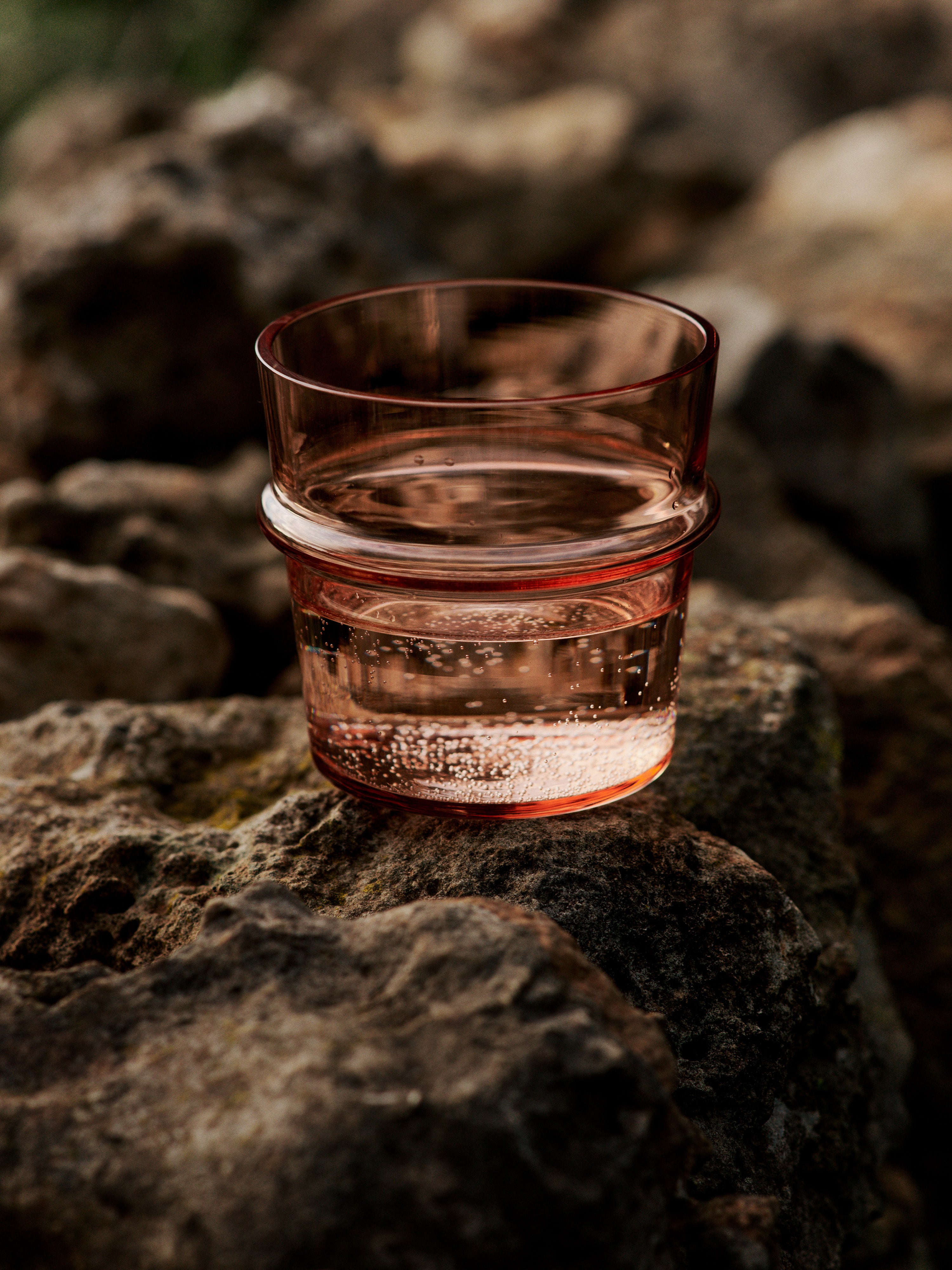 Set van glazen BOYA roze glas