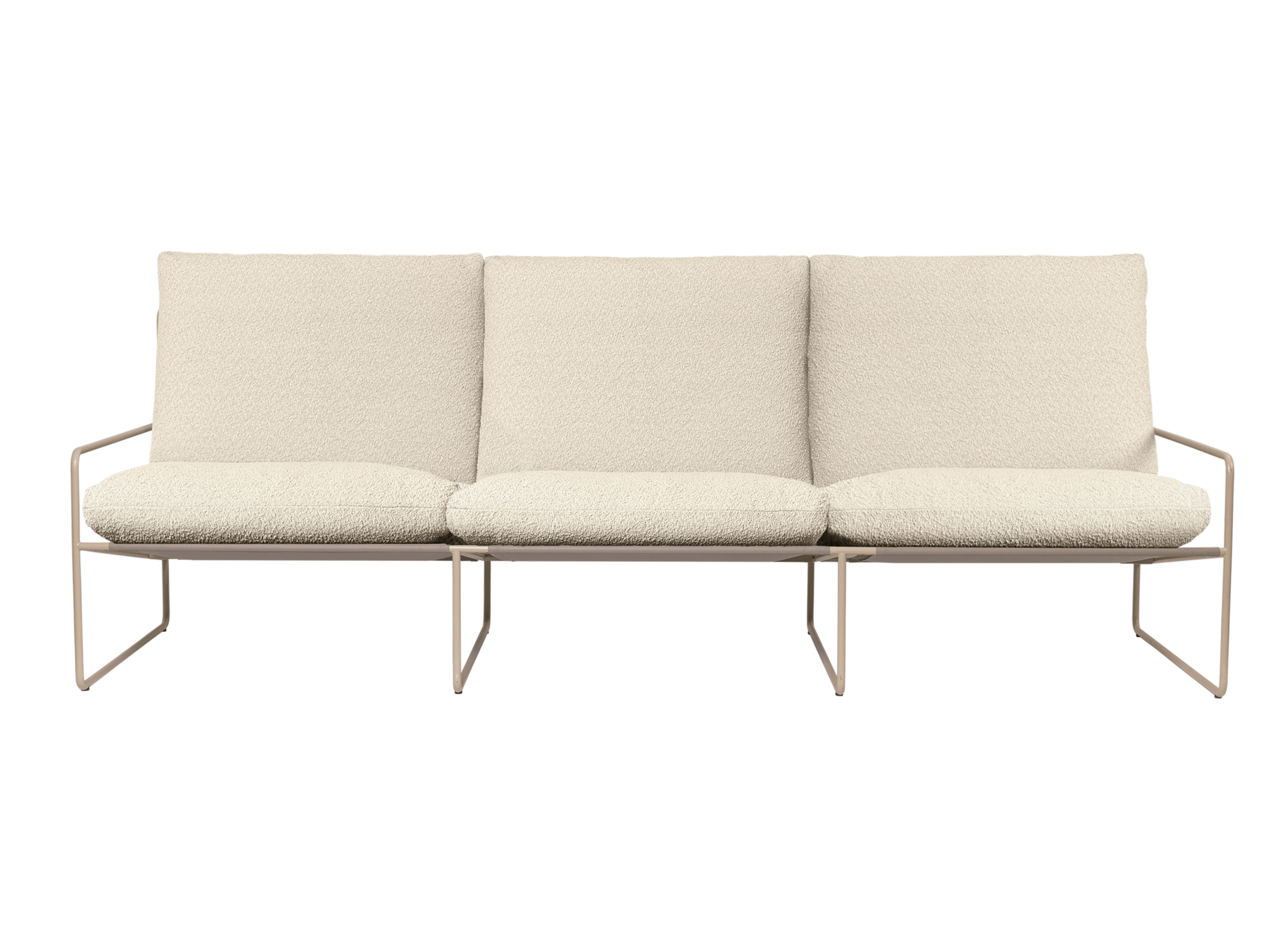 3-zits buitenbank DESERT gebroken wit met beige basis