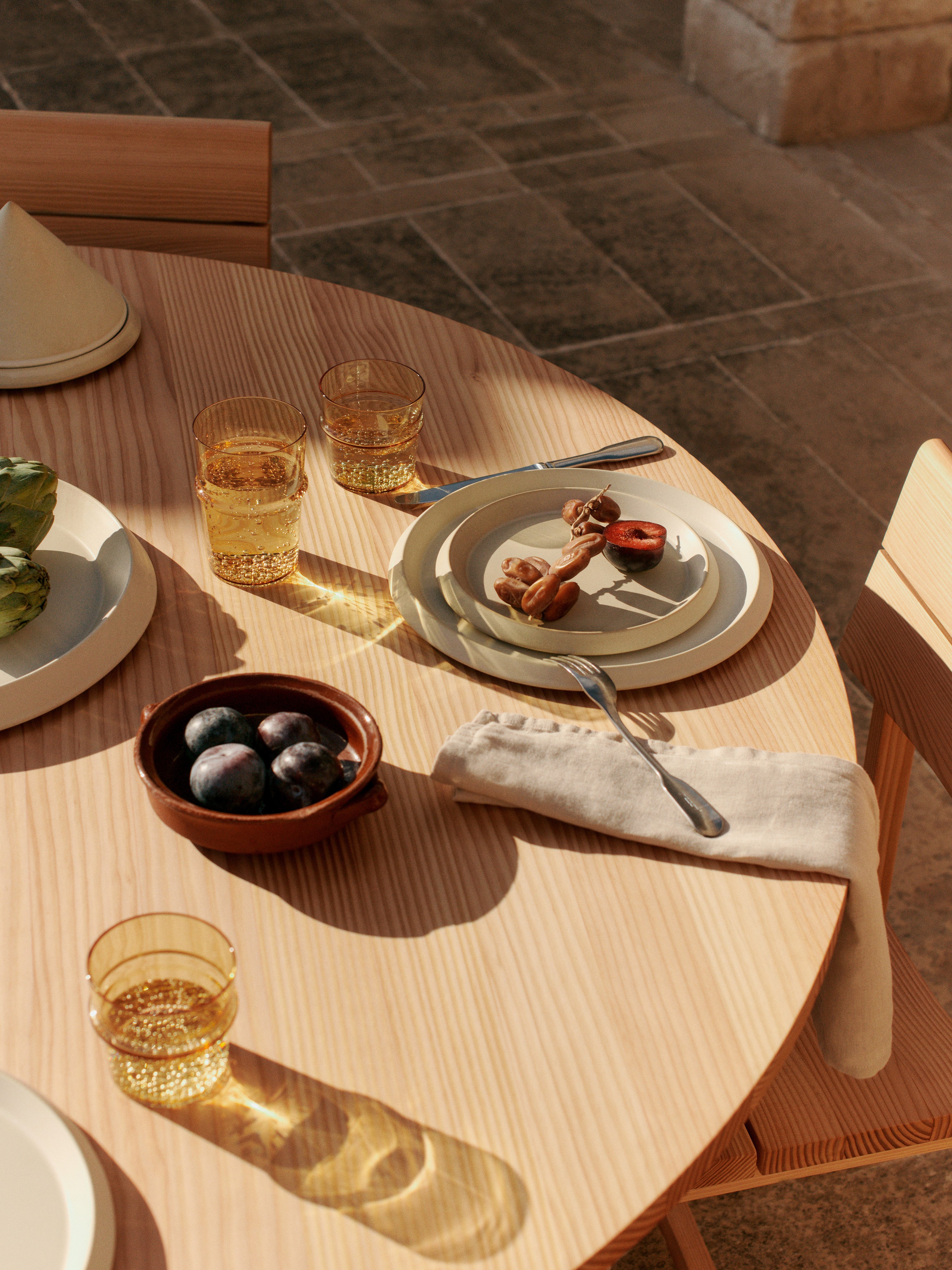 Set von Gläsern BOYA gelbes Glas