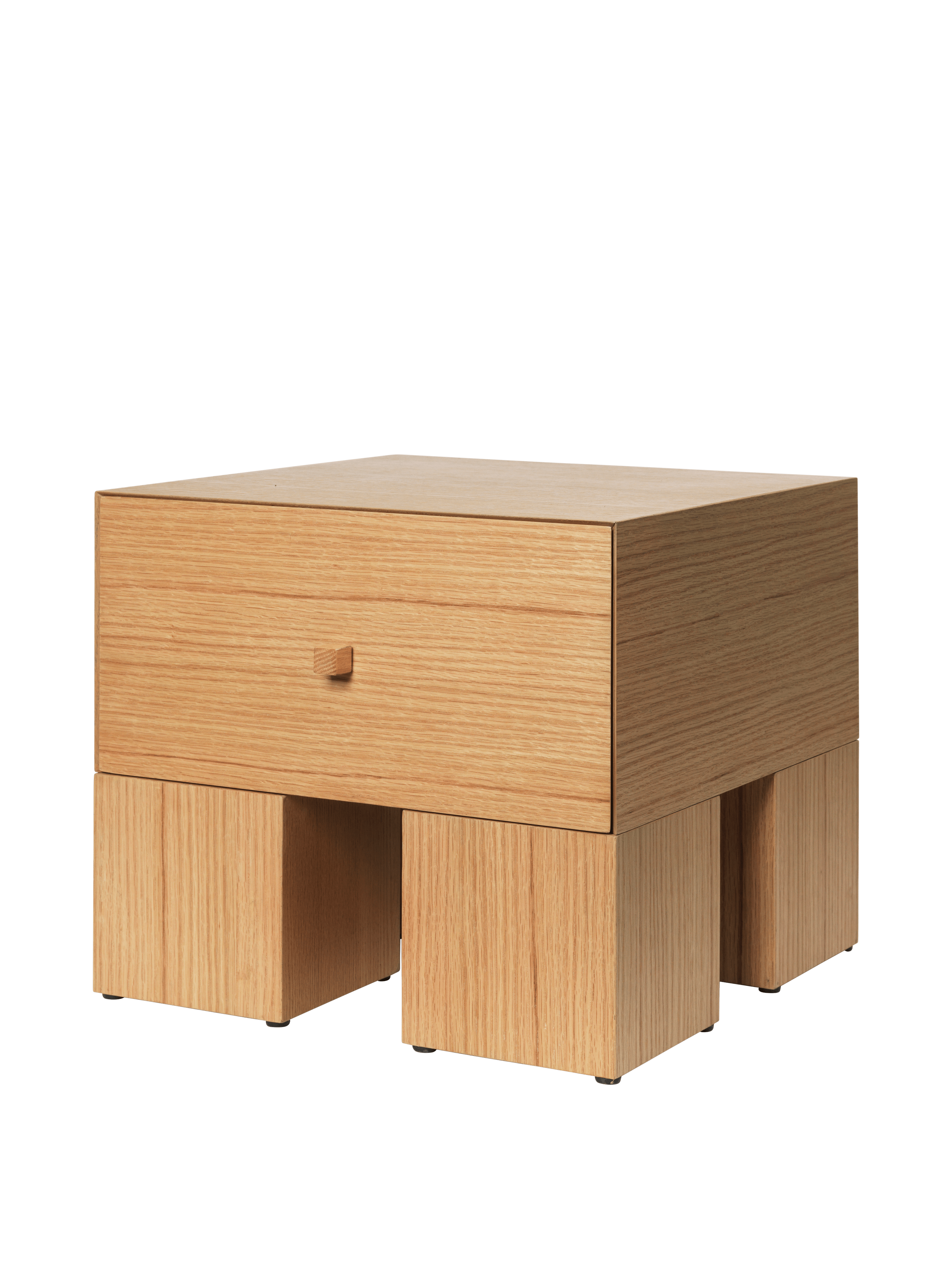 KUBEN Nightstand Oak Veneer