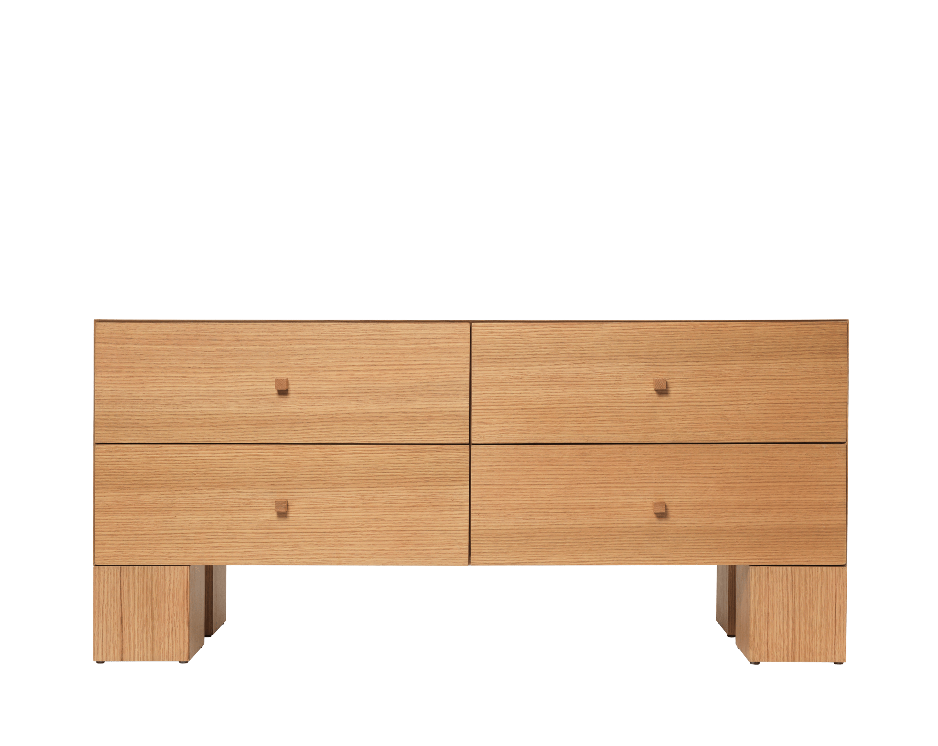 KUBEN Chest of Drawers in Oak Veneer