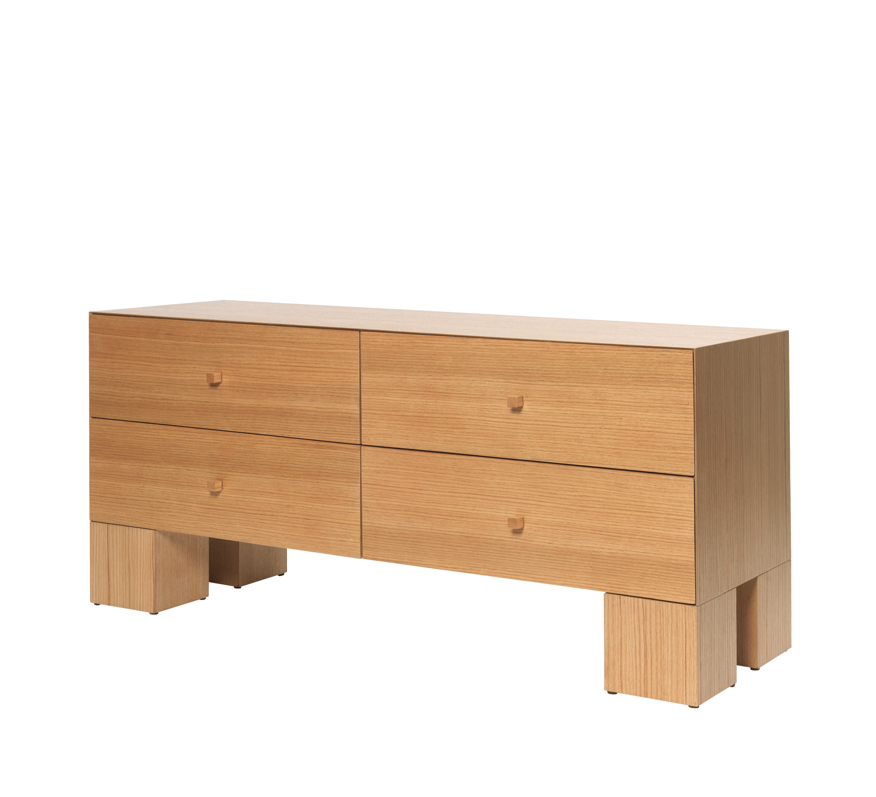 KUBEN Chest of Drawers in Oak Veneer