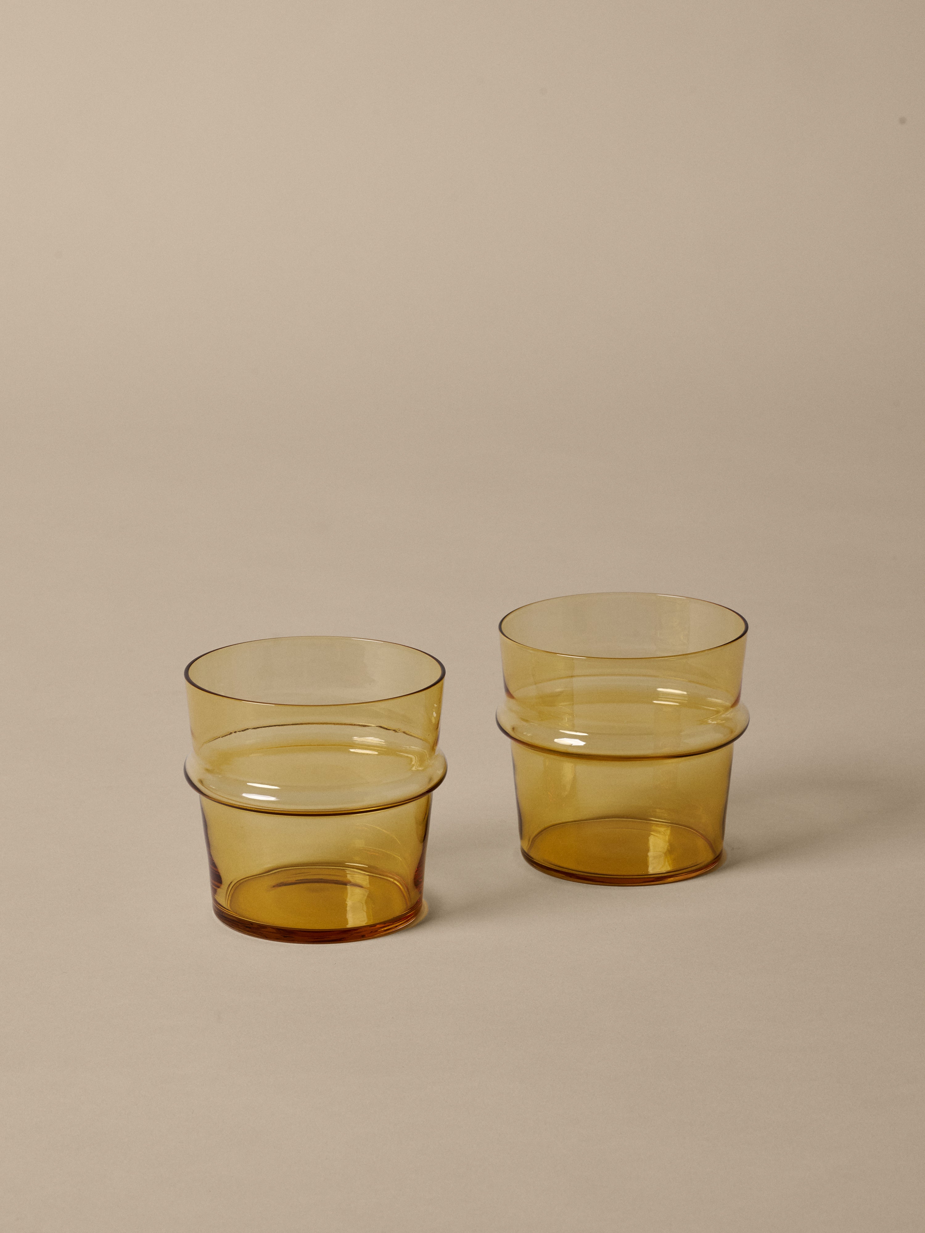 Set von Gläsern BOYA gelbes Glas