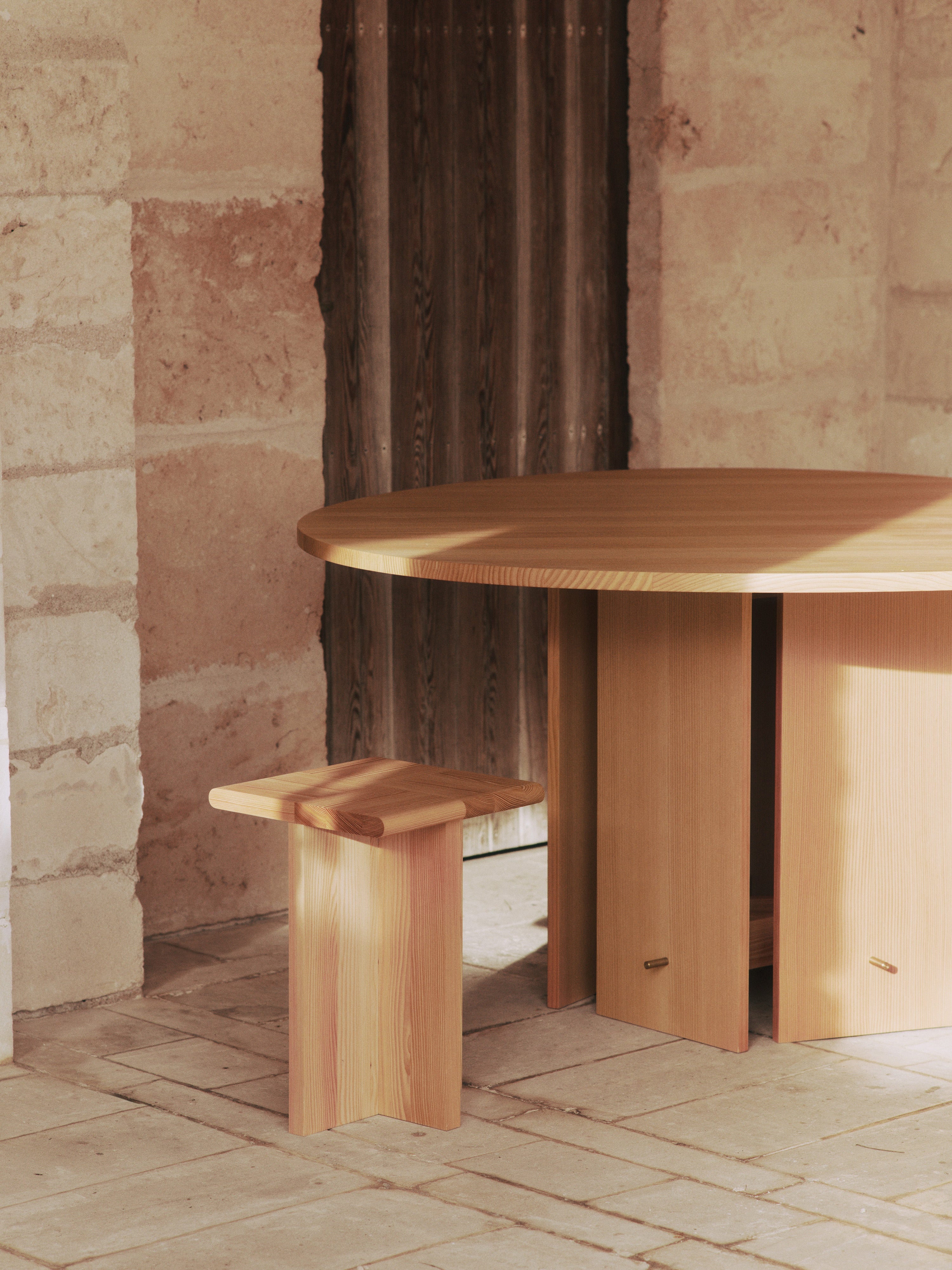Zijtafel SALA PIECE licht dennenhout