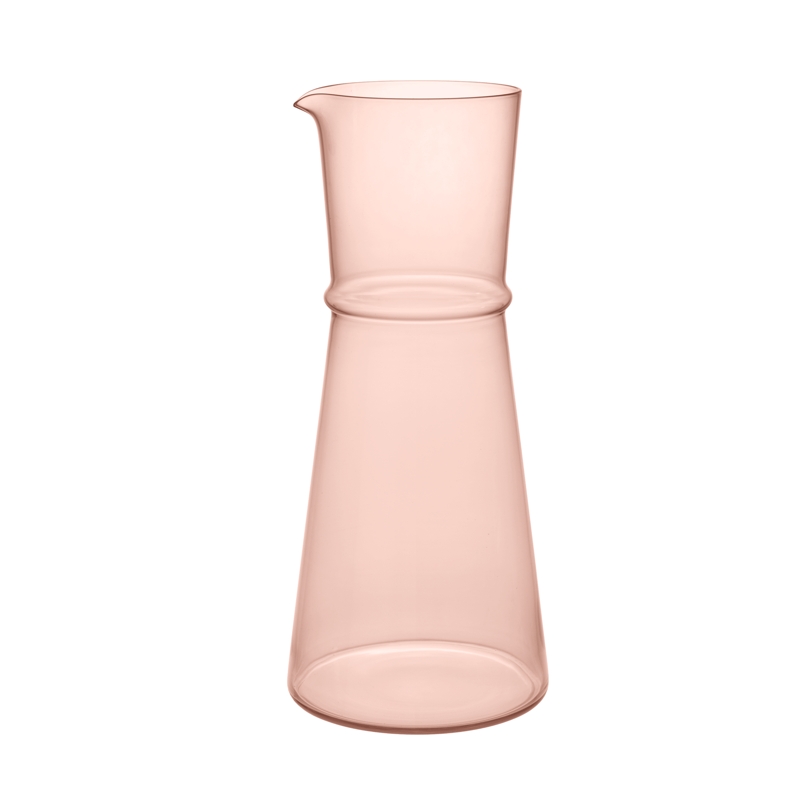 Glazen karaf BOYA transparant roze