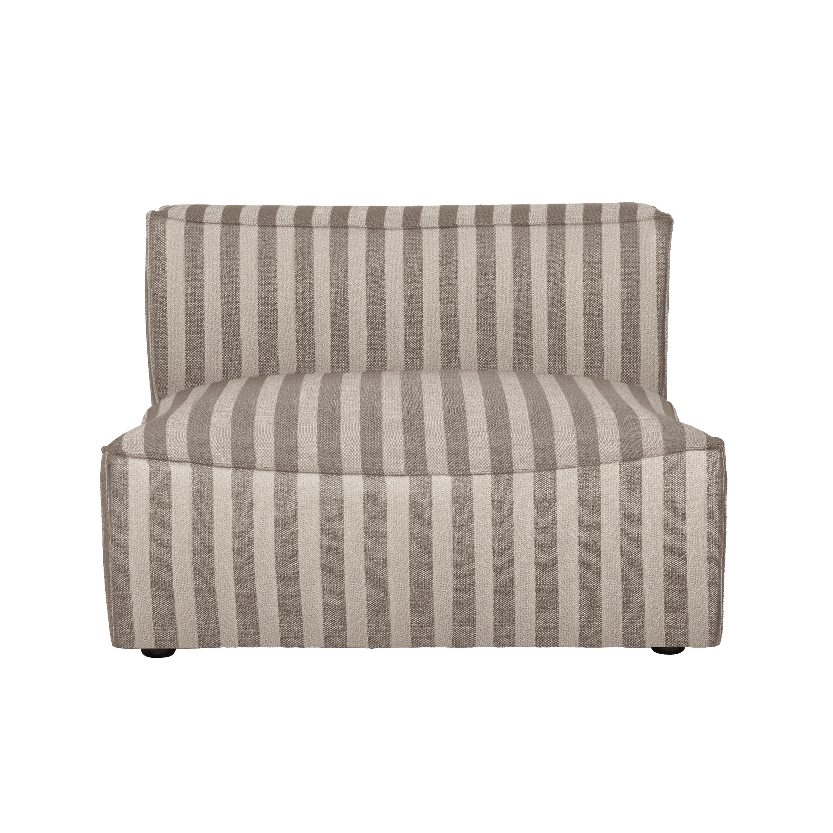 Modulares Sofa CATENA Louisiana - mittleres Element in Sand mit gebrochenem Weiß