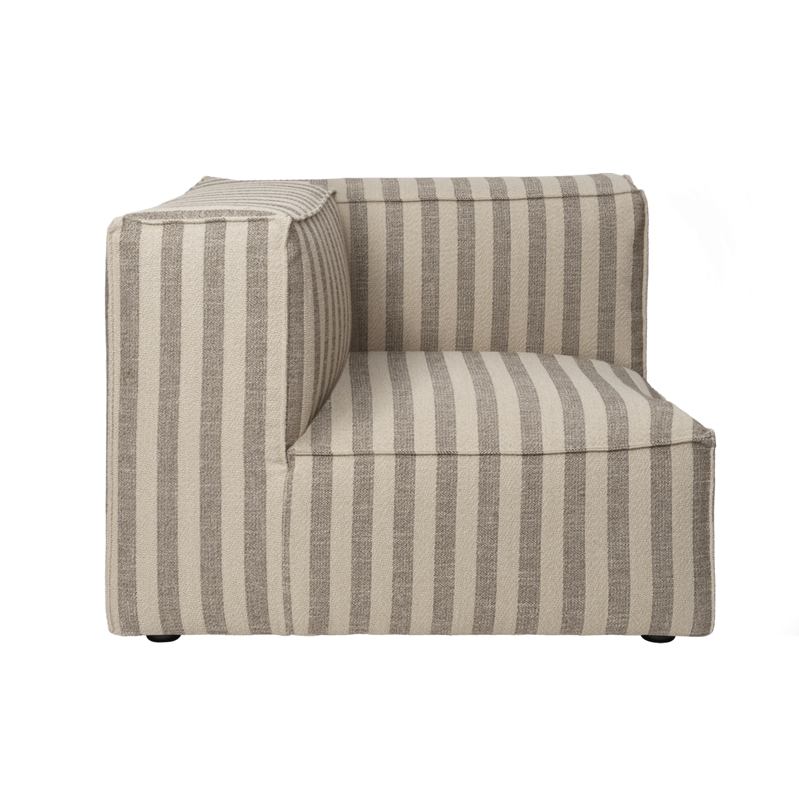 Modulares Sofa CATENA Louisiana - Eckelement in Sand mit gebrochenem Weiß