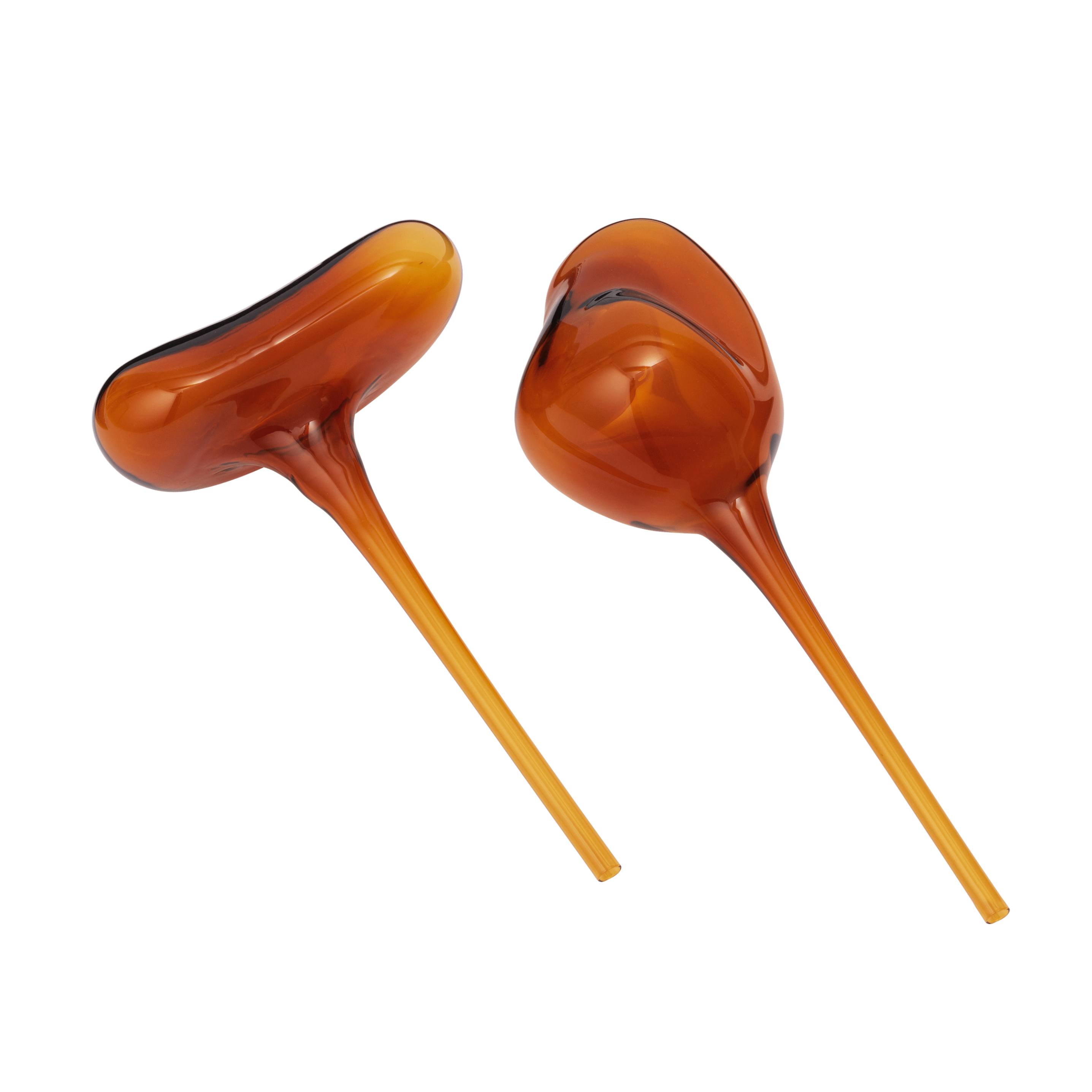 Bewässerungskugel-Set MERCURY bernsteinfarbenes Glas