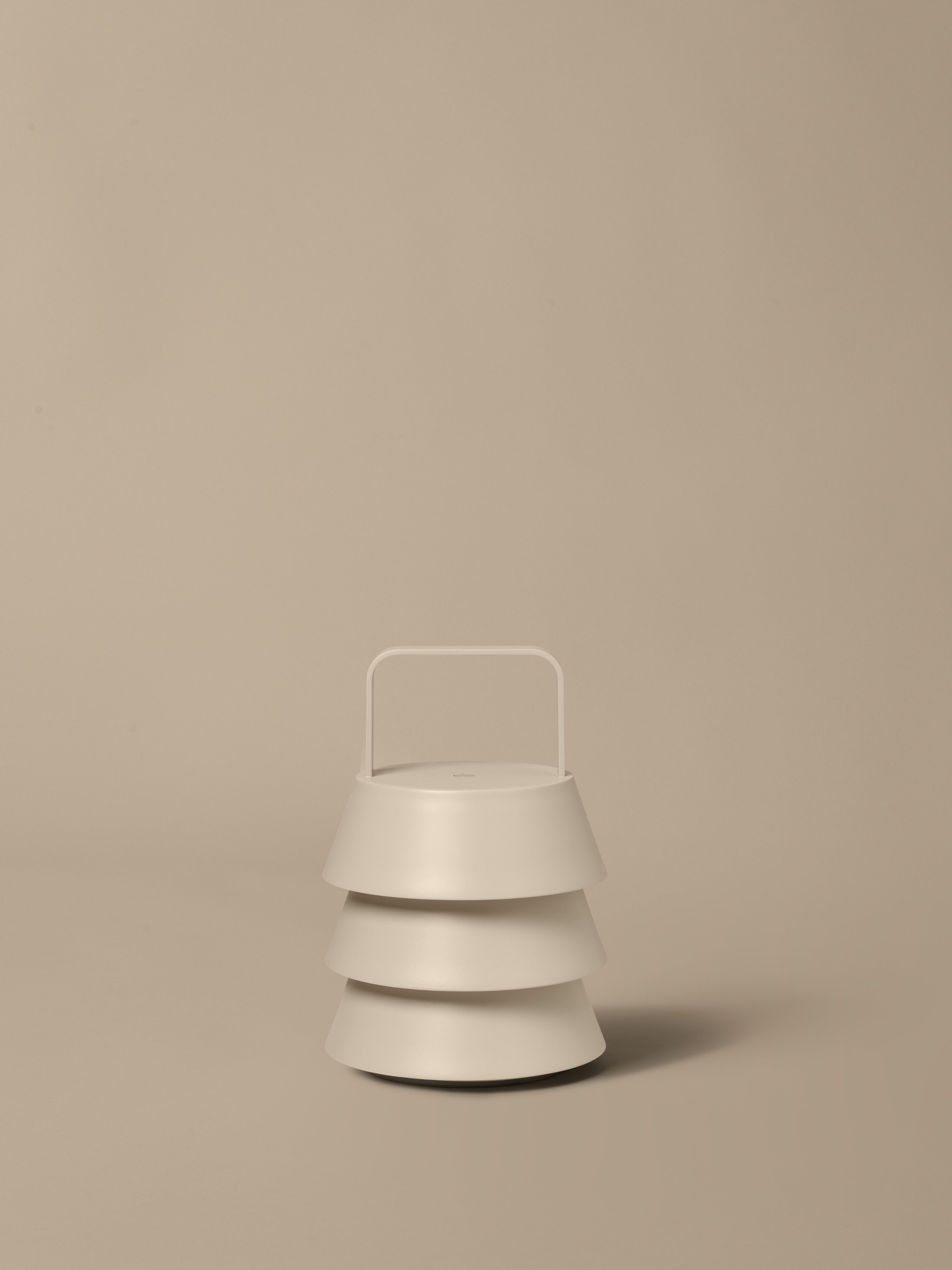 Tragbare Lampe LUVER beige