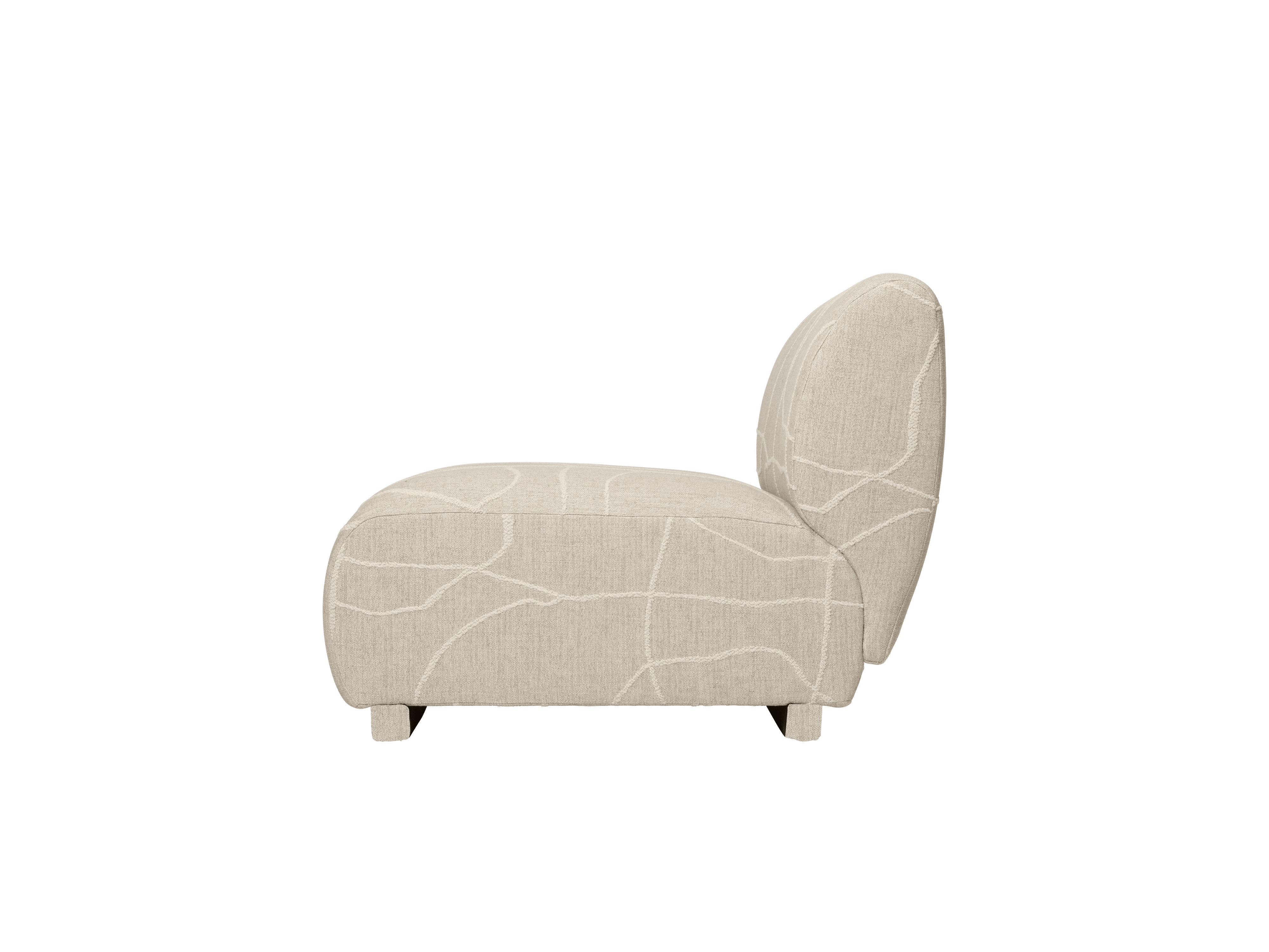 Modular Sofa RICO Can Lis - Central Element in Sand with White