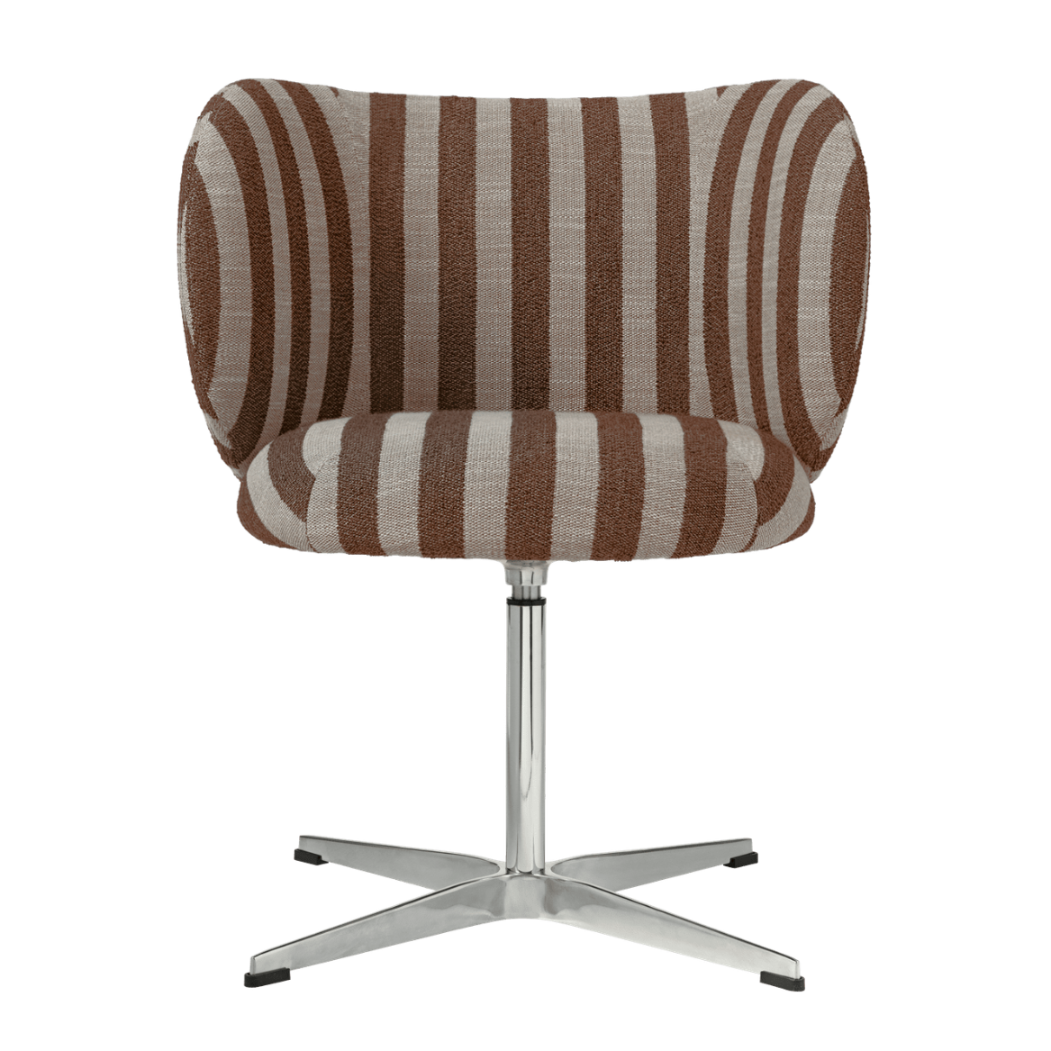 Bürostuhl mit Armlehnen RICO CASTORS Louisiana schokoladenbraun mit Stift