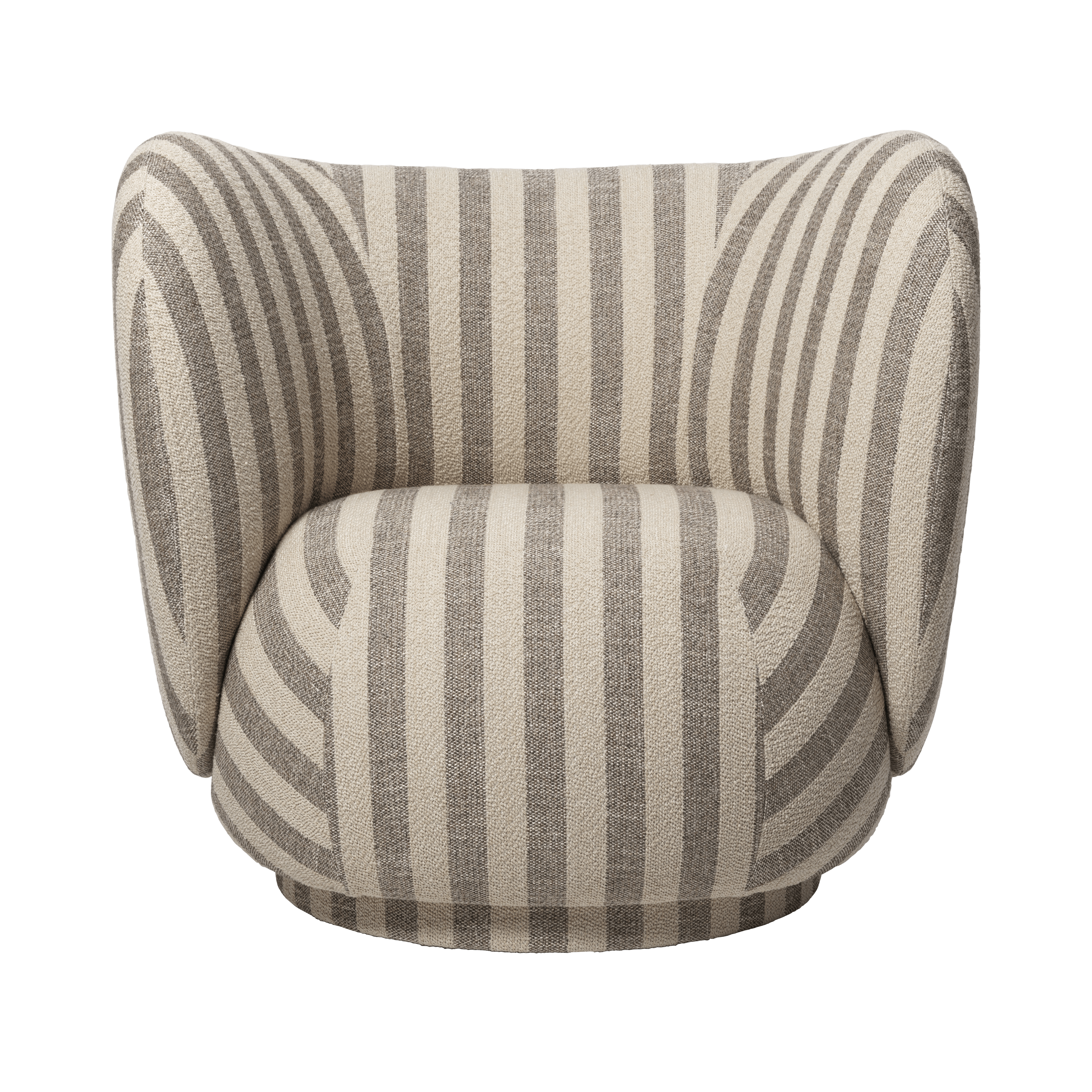RICO LOUNGE Swivel Armchair Louisiana Sand with Broken White