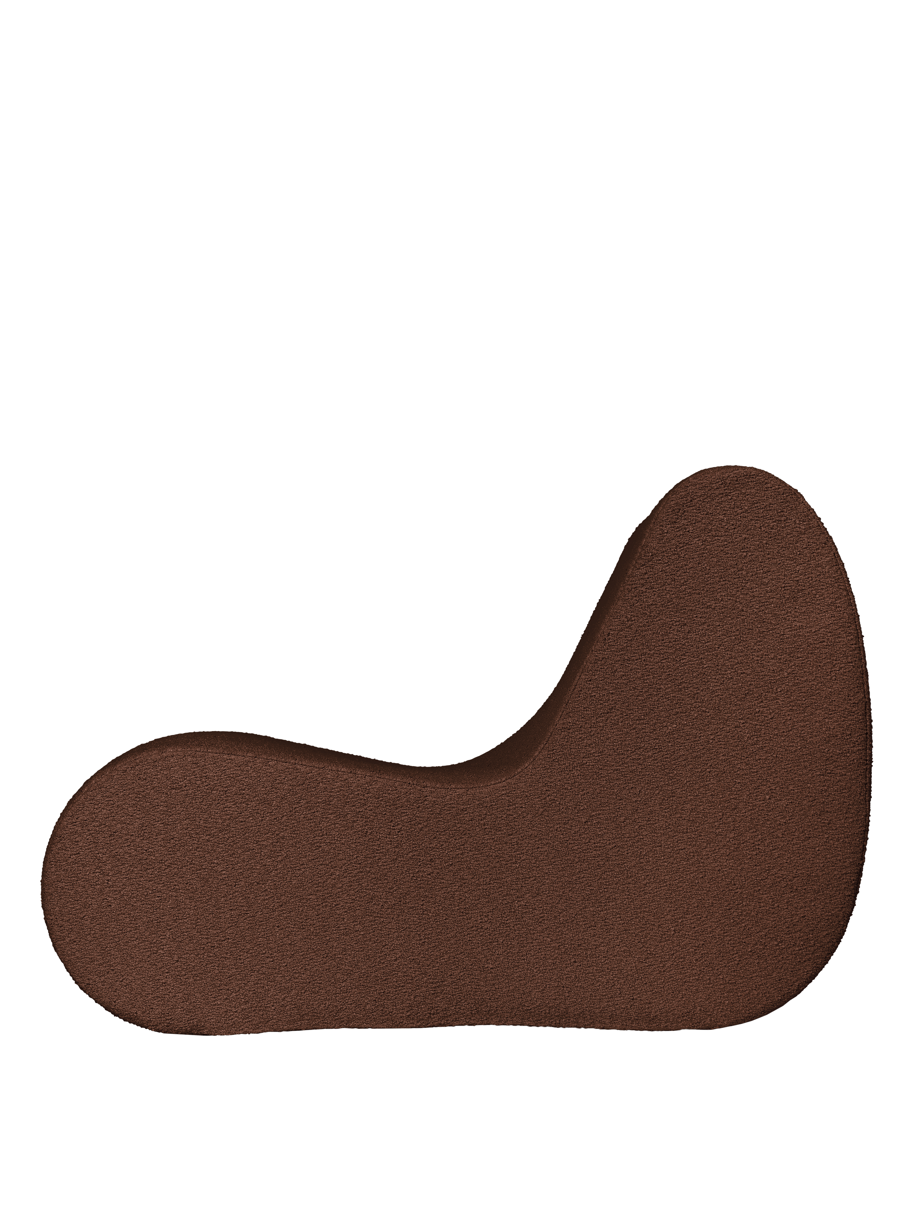 Module / chair ROULI brown boucle