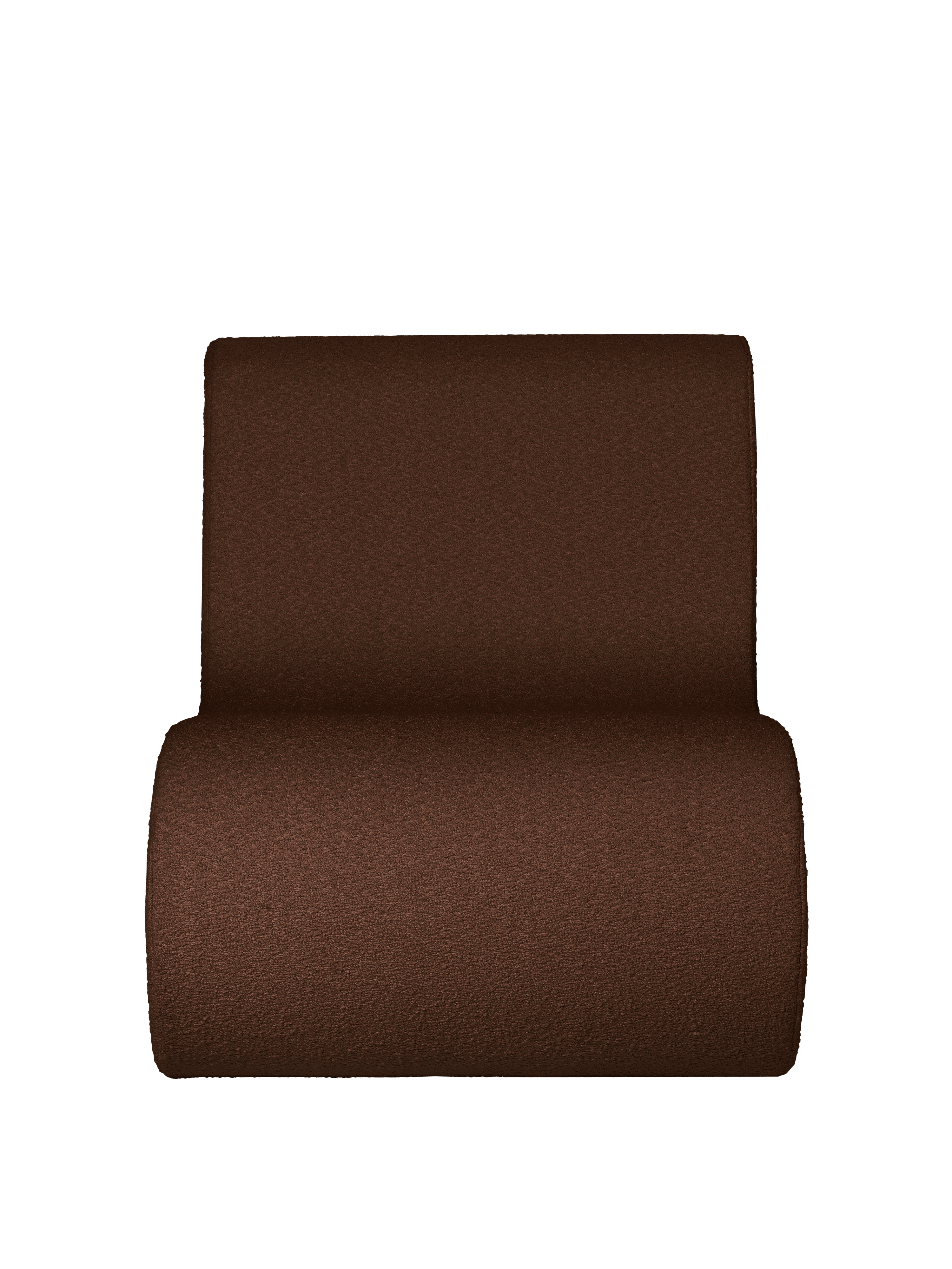 Module / chair ROULI brown boucle