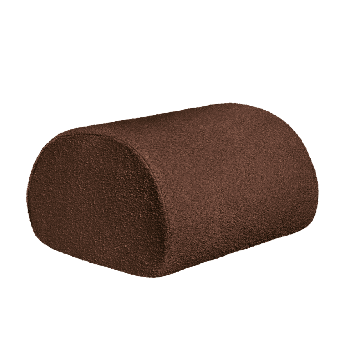 Puff für den Außenbereich ROULI braun Boucle