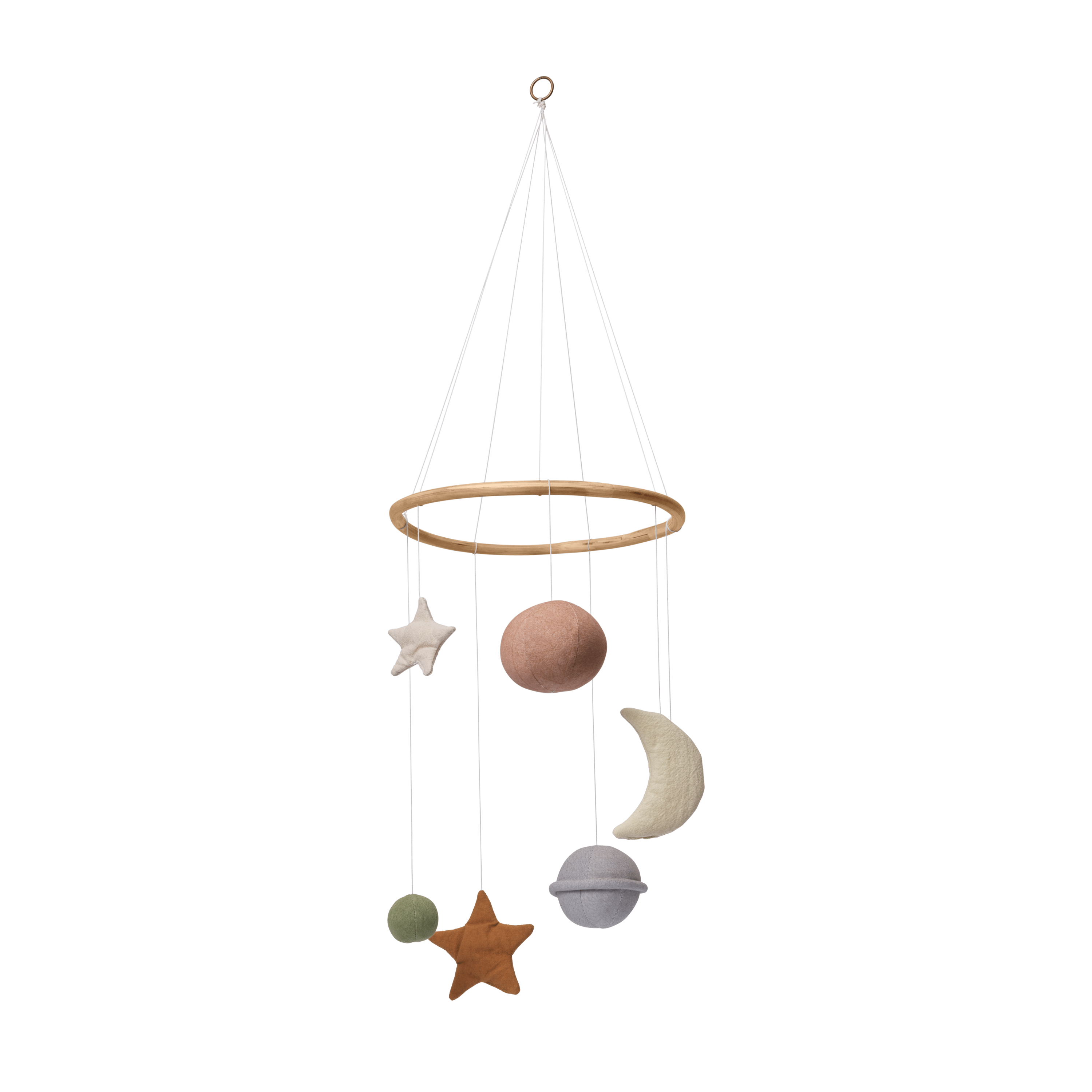 SKYE Green Crib Mobile with Brick and Gray