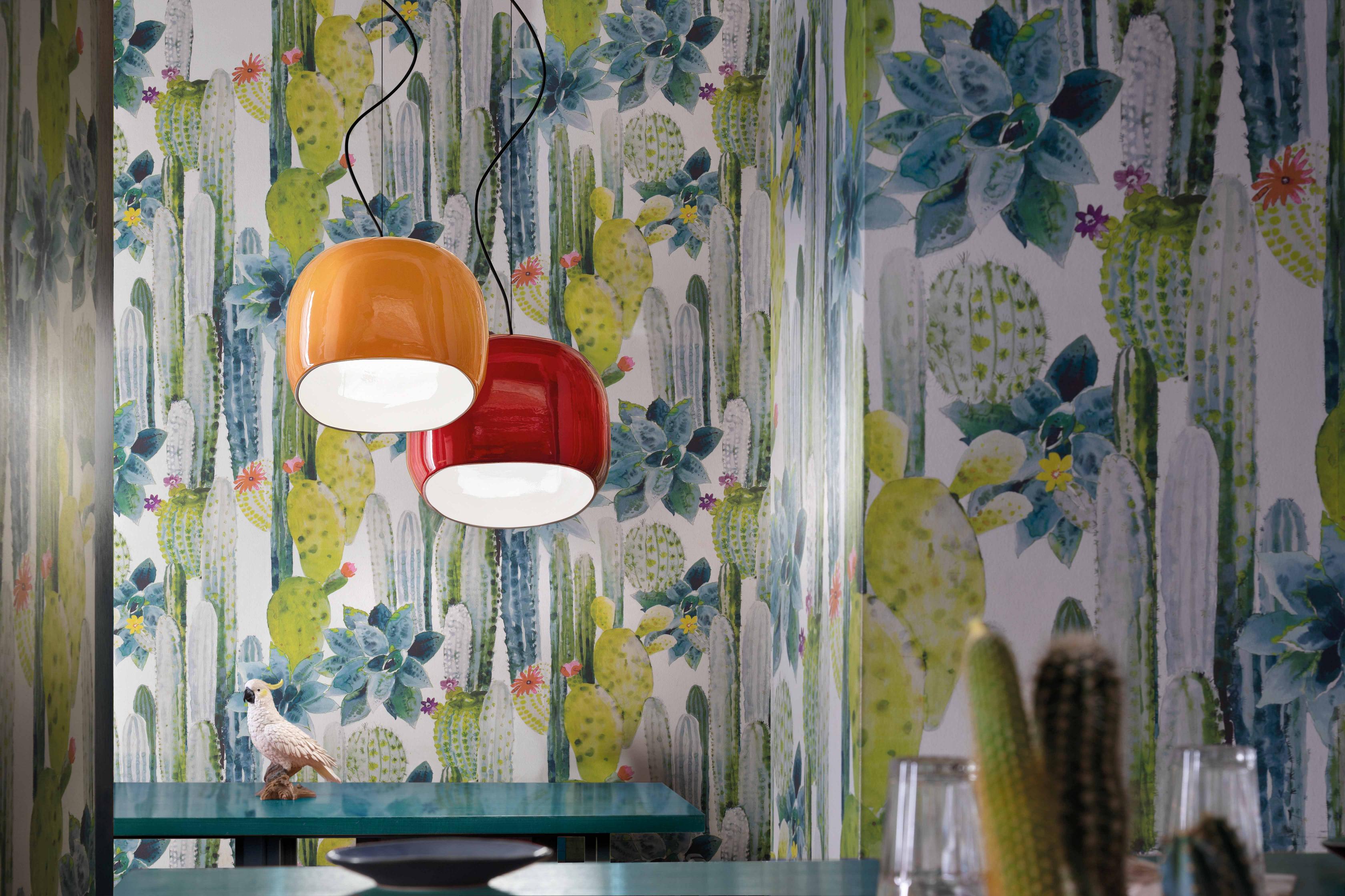 Hanglamp van keramiek AYRTON geel