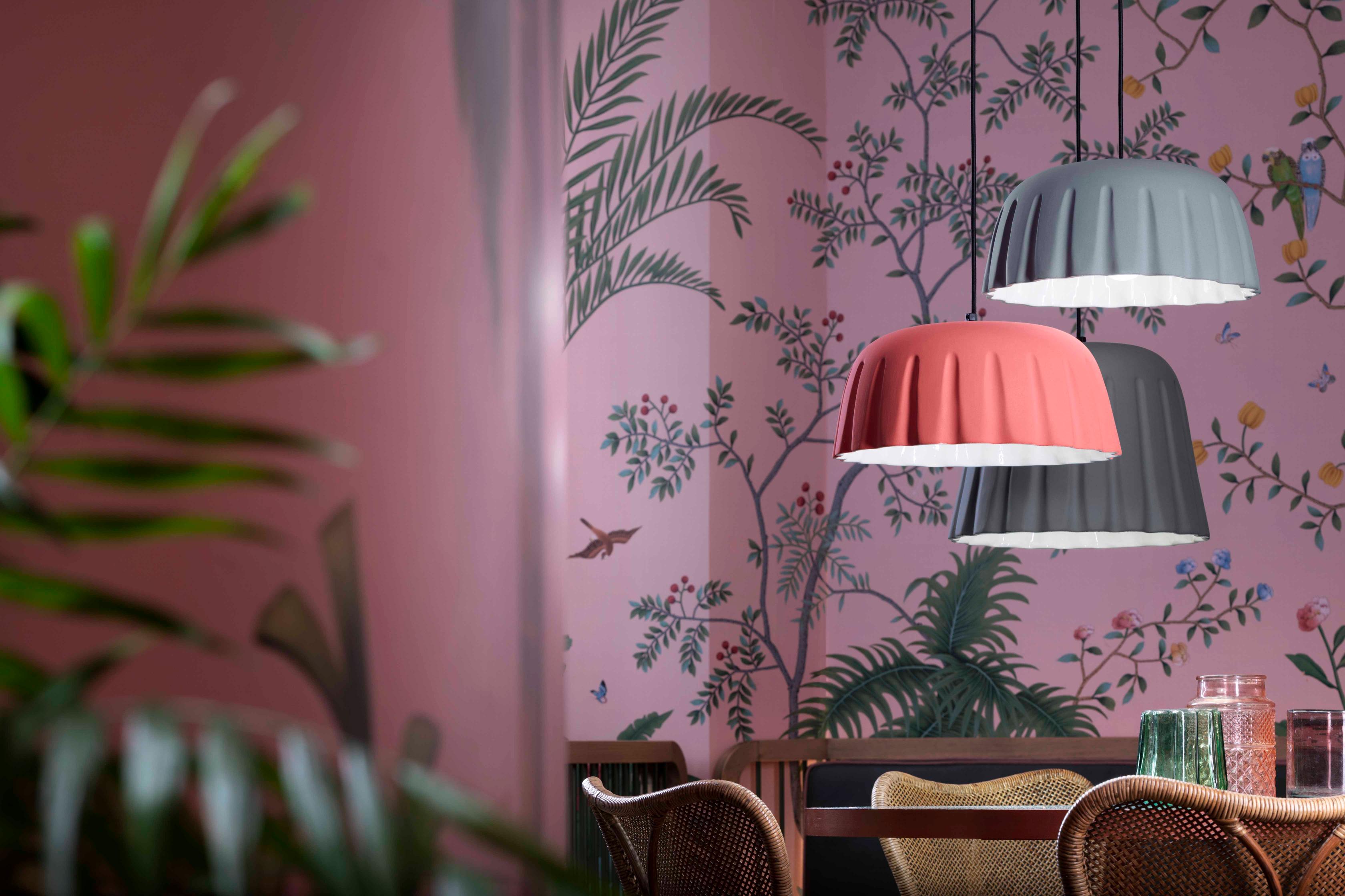 MADAME GRES dark gray ceramic pendant lamp