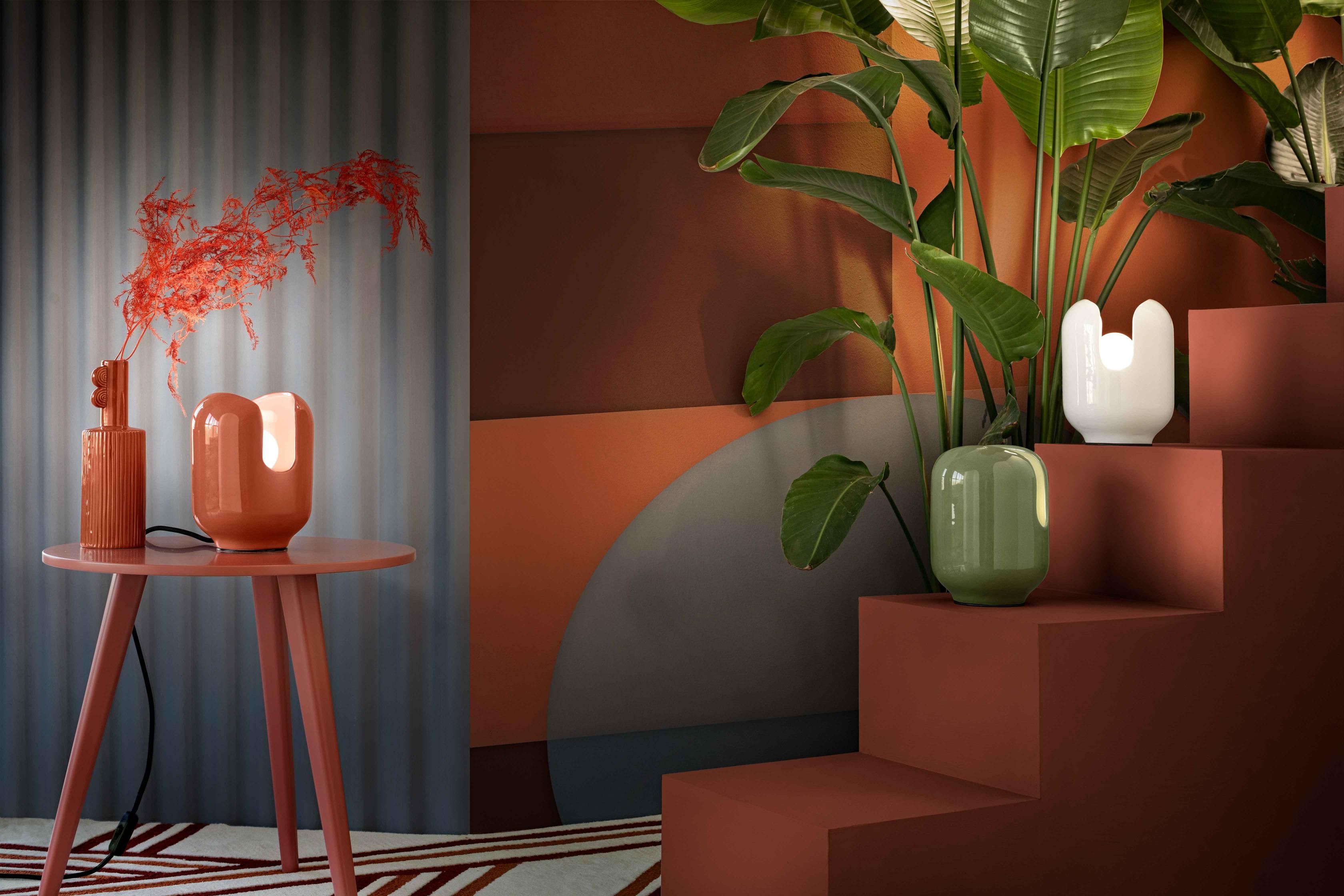 BATUCADA ceramic table lamp orange